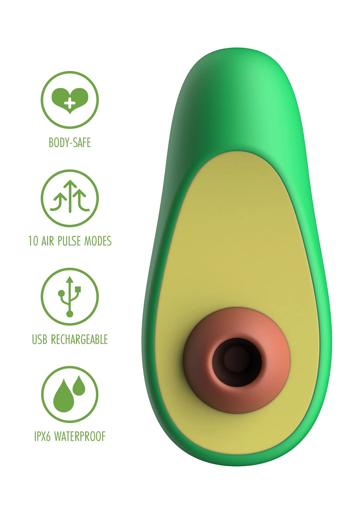 Bestel: Holy Guacamoly Air Stimulator ToyJoh Happiness - bij Happytoys.nl, happytoys.be, Happytoys.ae: erotische sex webshop | liever Happy dan Easy ⭐⭐⭐⭐⭐