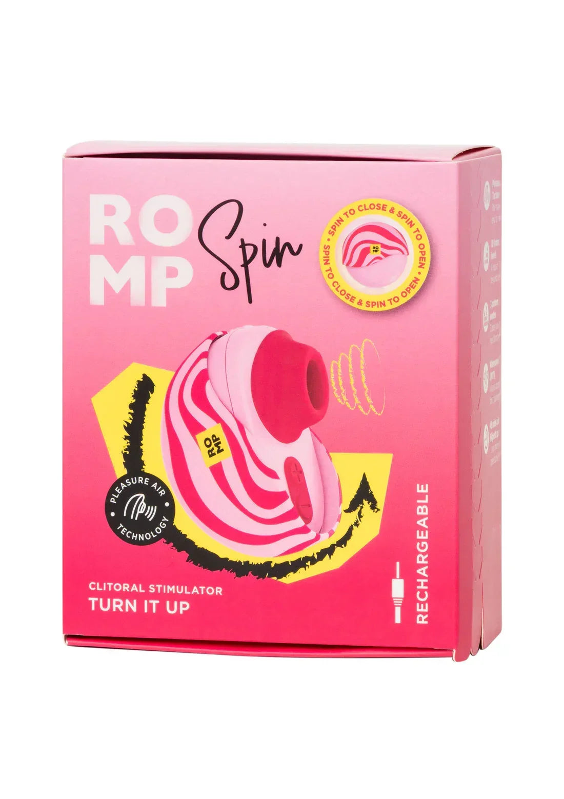 Bestel: Spin airpressure vibrator by Romp - bij Happytoys.nl, happytoys.be, Happytoys.ae: erotische sex webshop | liever Happy dan Easy ⭐⭐⭐⭐⭐