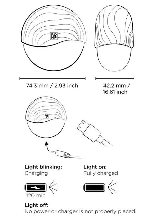 Spin airpressure vibrator by Romp - Happytoys Sexshop: online sex shop for Feeling Happy & Easy 😊 - Discreet geleverd