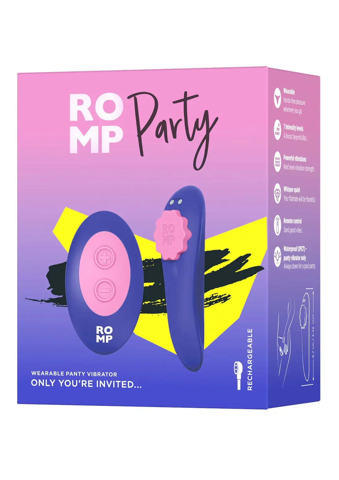 Bestel: Party remote controlled by Romp - bij Happytoys.nl, happytoys.be, Happytoys.ae: erotische sex webshop | liever Happy dan Easy ⭐⭐⭐⭐⭐
