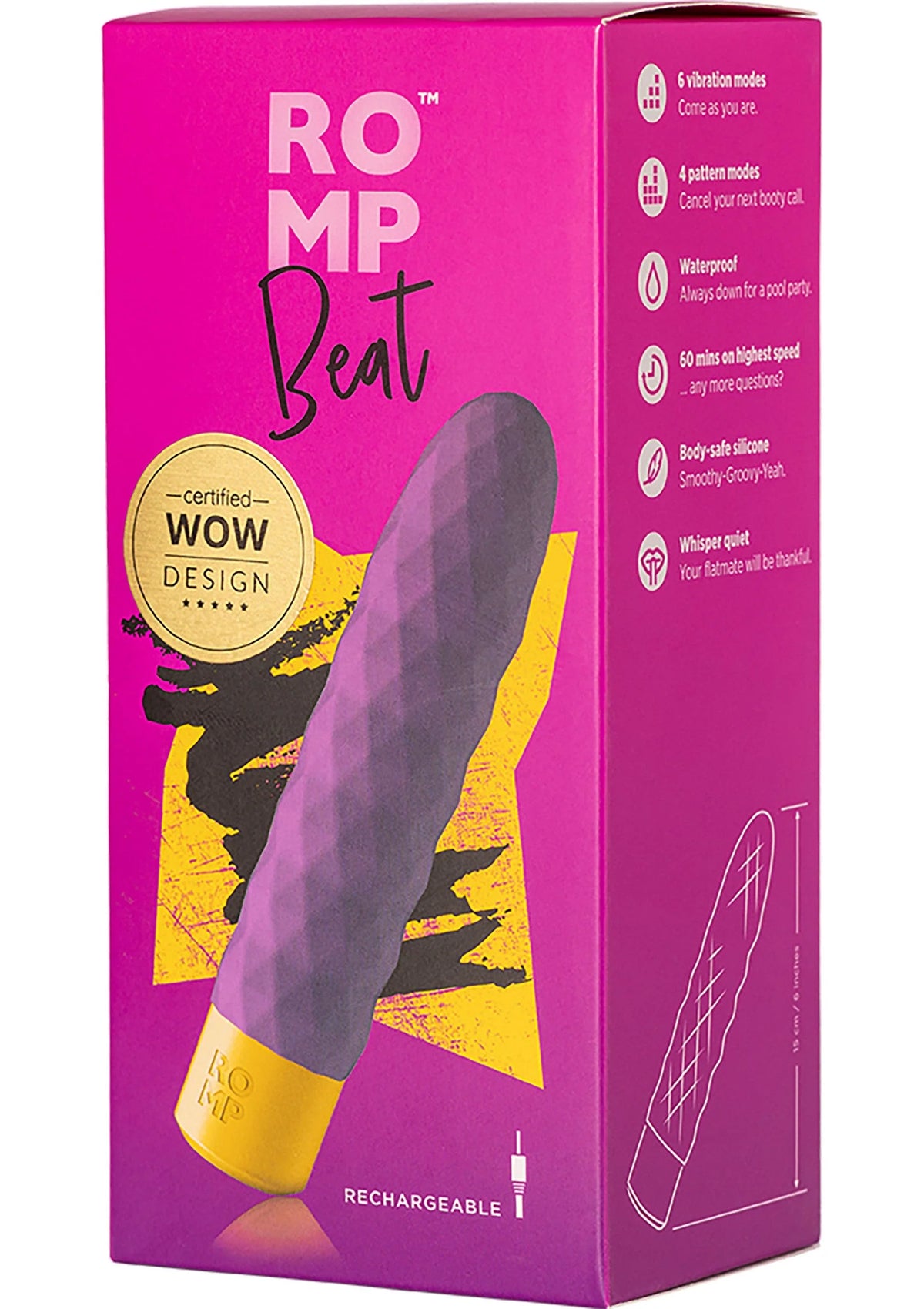 Bestel: Beat vibrator by Romp - bij Happytoys.nl, happytoys.be, Happytoys.ae: erotische sex webshop | liever Happy dan Easy βββββ