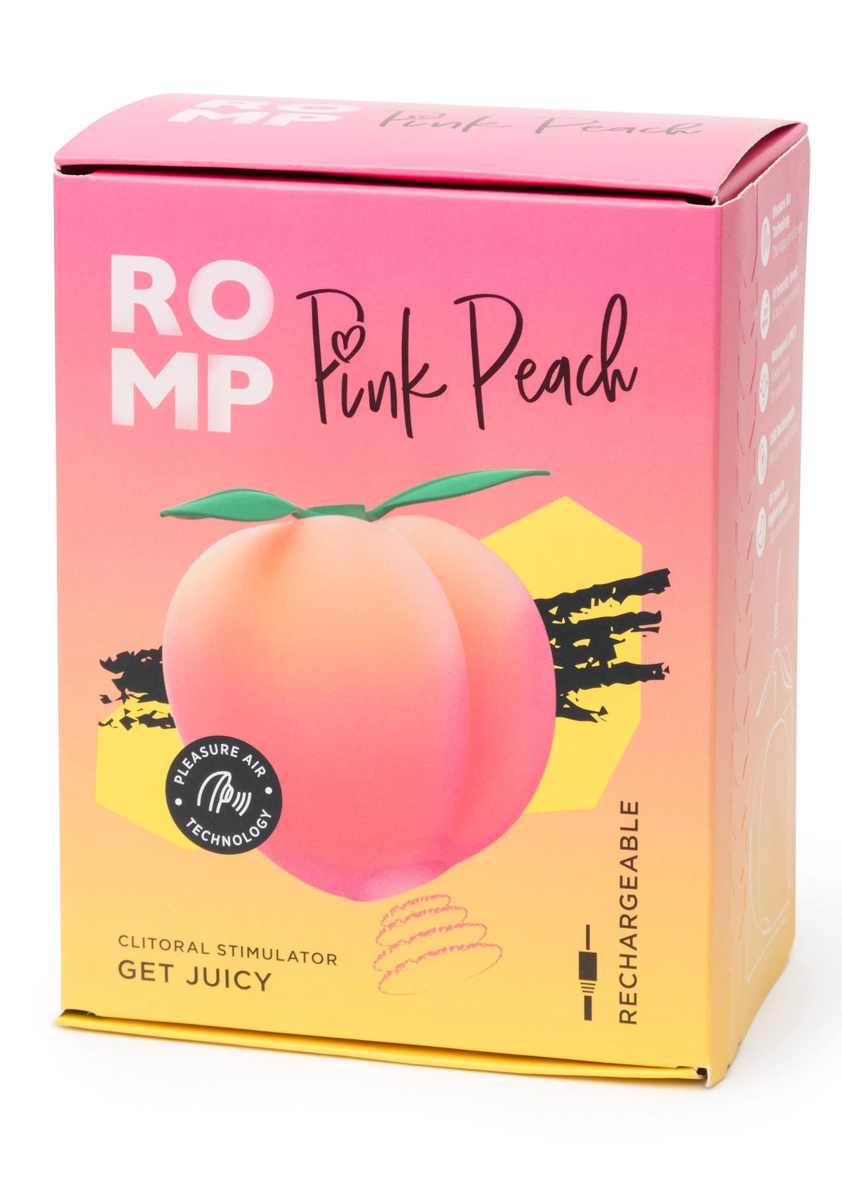 Bestel: Pink Peach airpressure vibrator by Romp - bij Happytoys.nl, happytoys.be, Happytoys.ae: erotische sex webshop | liever Happy dan Easy βββββ