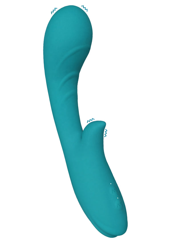 Bestel: The Gaia Rumbling G - spot Vibrator by ToyJoy Fame - bij Happytoys.nl, happytoys.be, Happytoys.ae: erotische sex webshop | liever Happy dan Easy ⭐⭐⭐⭐⭐ - Default Title - 11057 - GREEN
