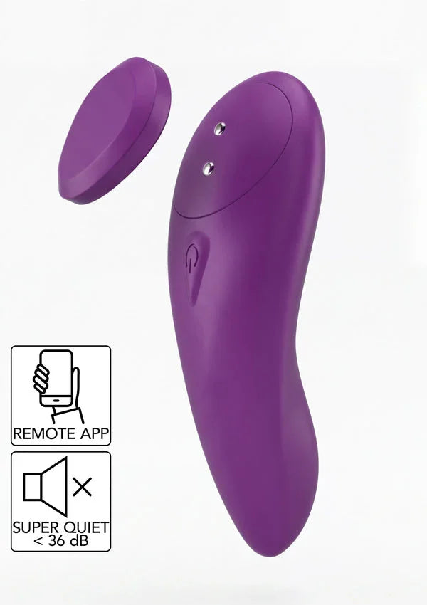 Bestel: Date Night Panty Vibrator + App by Xocoon - bij Happytoys.nl, happytoys.be, Happytoys.ae: erotische sex webshop | liever Happy dan Easy ⭐⭐⭐⭐⭐ - Default Title - 11133 - PURPLE