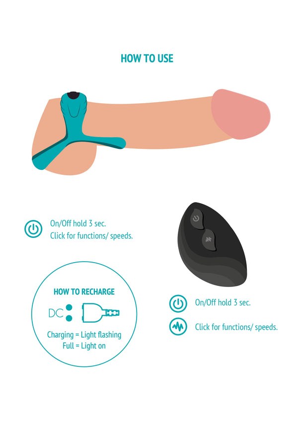 Bestel: Bond Vibrating Couples Ring + Remote by Xocoon - bij Happytoys.nl, happytoys.be, Happytoys.ae: erotische sex webshop | liever Happy dan Easy ⭐⭐⭐⭐⭐
