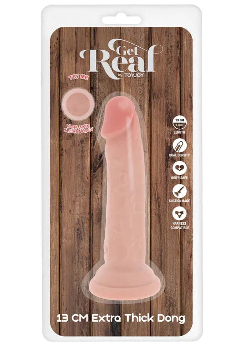 Deluxe Dual Density Thick Dong TPE 13 cm by ToyJoy - Happytoys Sexshop: online sex shop for Feeling Happy & Easy đ - Discreet geleverd