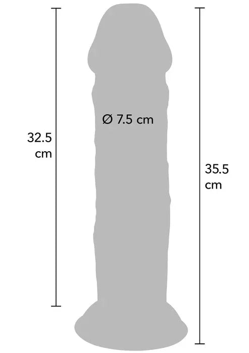 Bestel: Deluxe Dual Density Thick Dong TPE 35.5cm by ToyJoy - bij Happytoys.nl, happytoys.be, Happytoys.ae: erotische sex webshop | liever Happy dan Easy ⭐⭐⭐⭐⭐