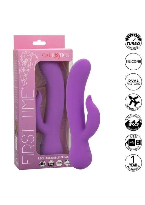 Bestel: Rechargeable PleaserVibrator by CalExotics First Time - bij Happytoys.nl, happytoys.be, Happytoys.ae: erotische sex webshop | liever Happy dan Easy ⭐⭐⭐⭐⭐