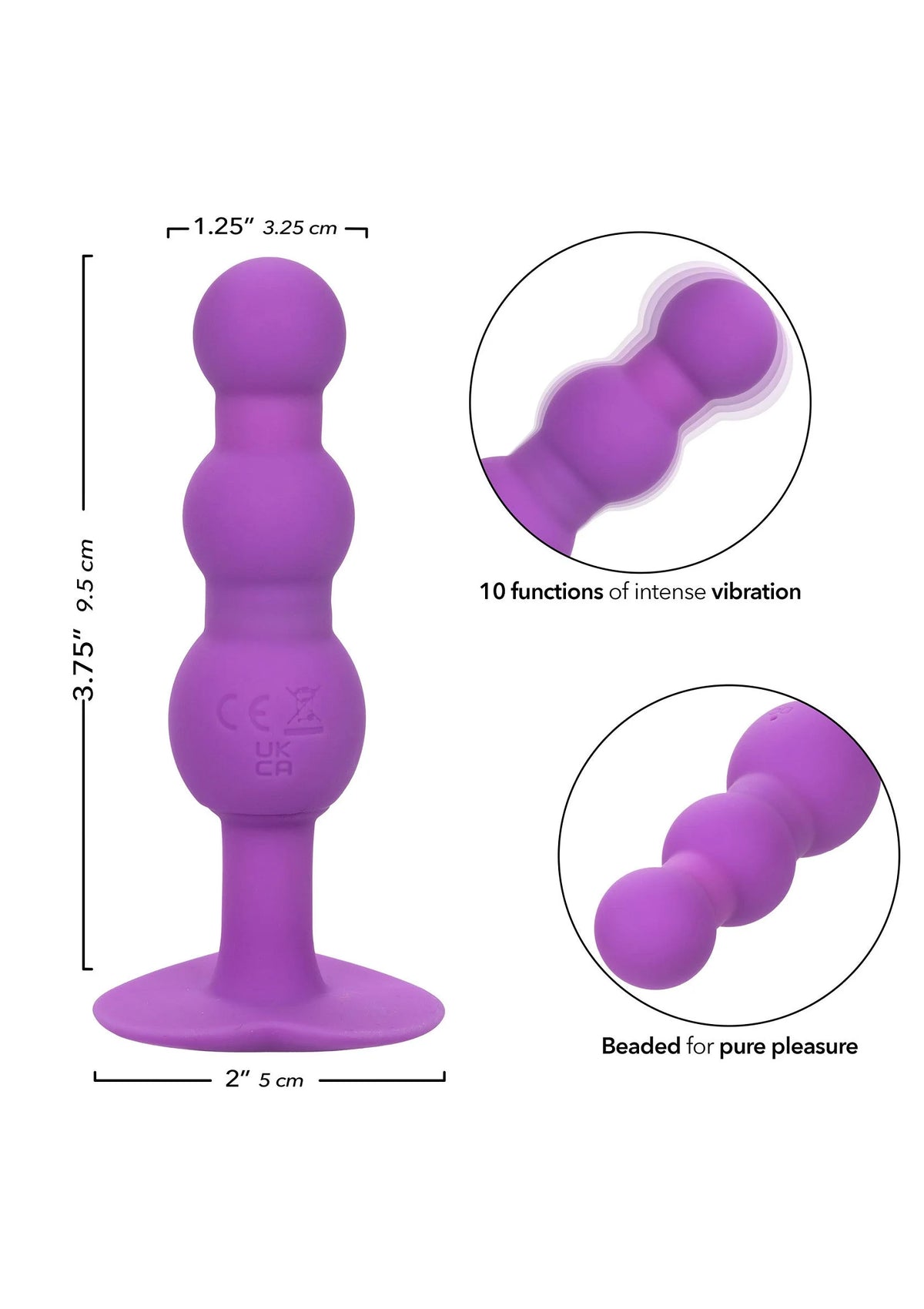 Bestel: Triple Beaded Probe - bij Happytoys.nl, happytoys.be, Happytoys.ae: erotische sex webshop | liever Happy dan Easy βββββ