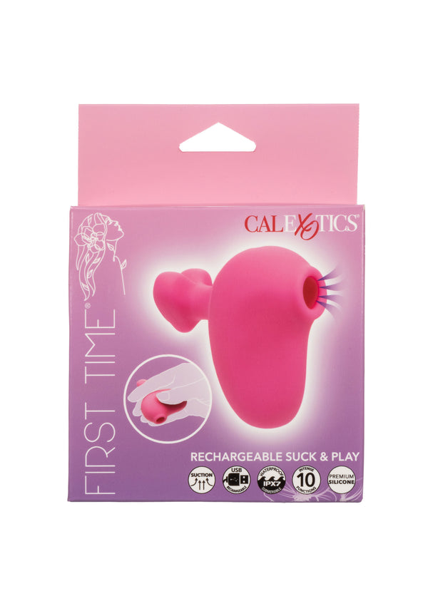 Bestel: Suck & Play Massager VIbrator by CalExotics First Time - bij Happytoys.nl, happytoys.be, Happytoys.ae: erotische sex webshop | liever Happy dan Easy ⭐⭐⭐⭐⭐