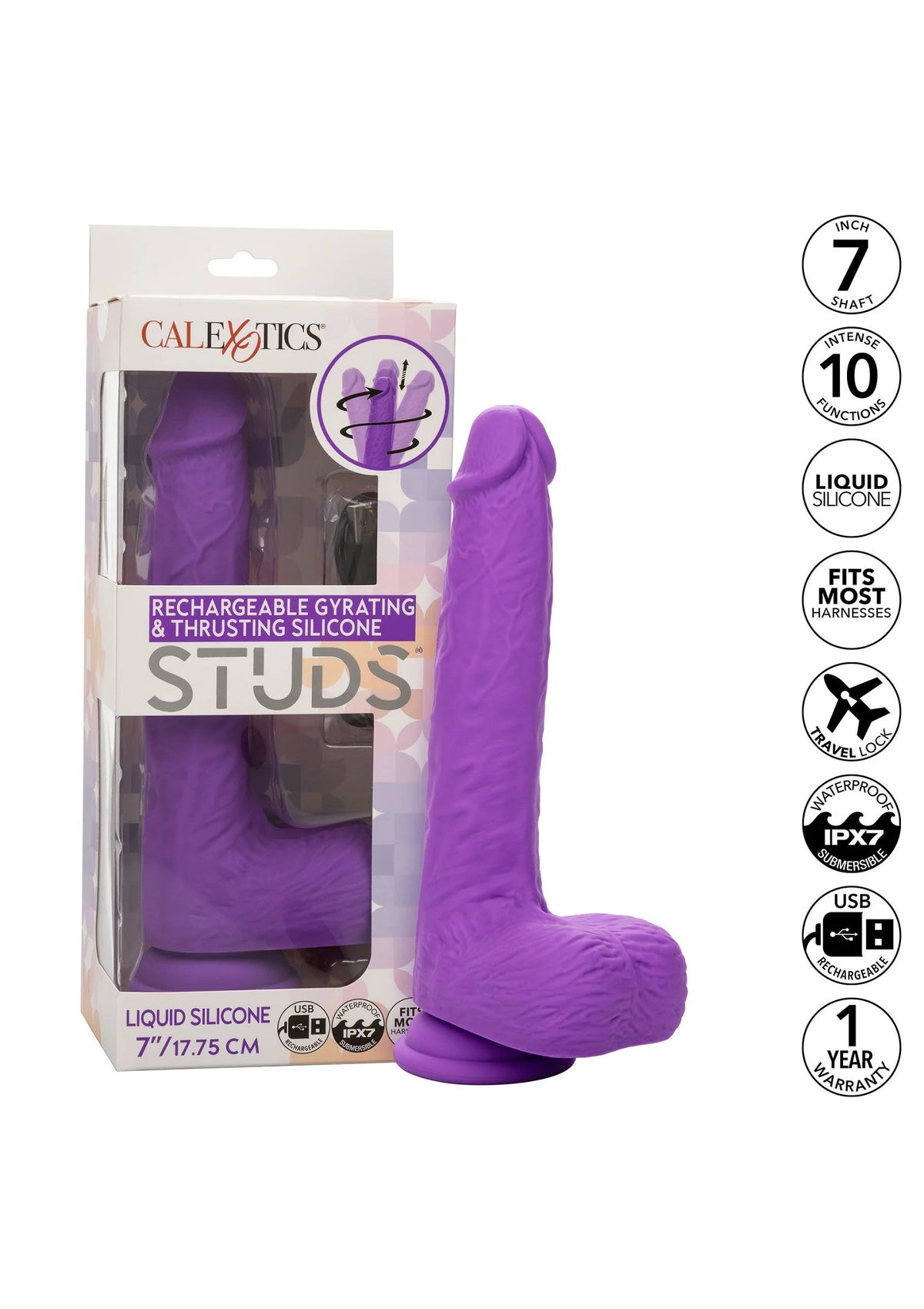 Bestel: Gyrating & Thrusting Studs by CalExotics - bij Happytoys.nl, happytoys.be, Happytoys.ae: erotische sex webshop | liever Happy dan Easy βββββ