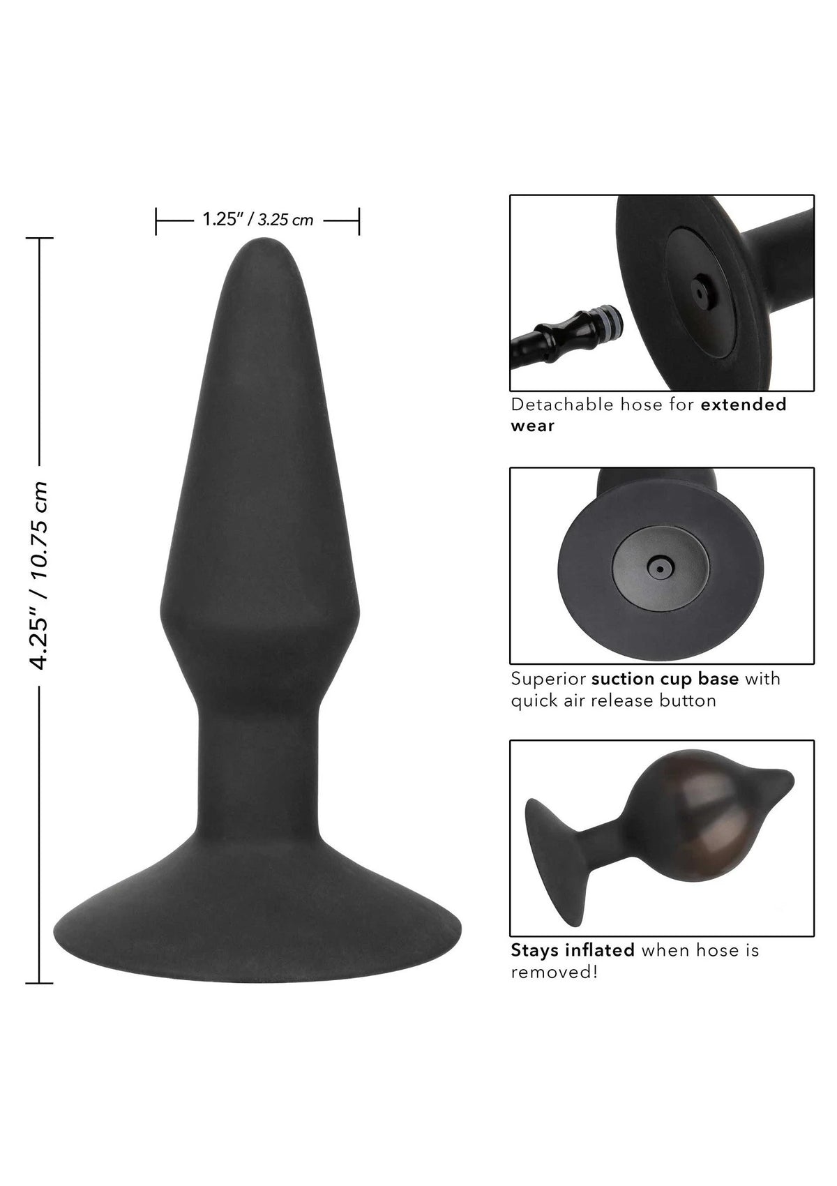 Bestel: Medium Silicone Inflatable Plug by CalExotics - bij Happytoys.nl, happytoys.be, Happytoys.ae: erotische sex webshop | liever Happy dan Easy βββββ