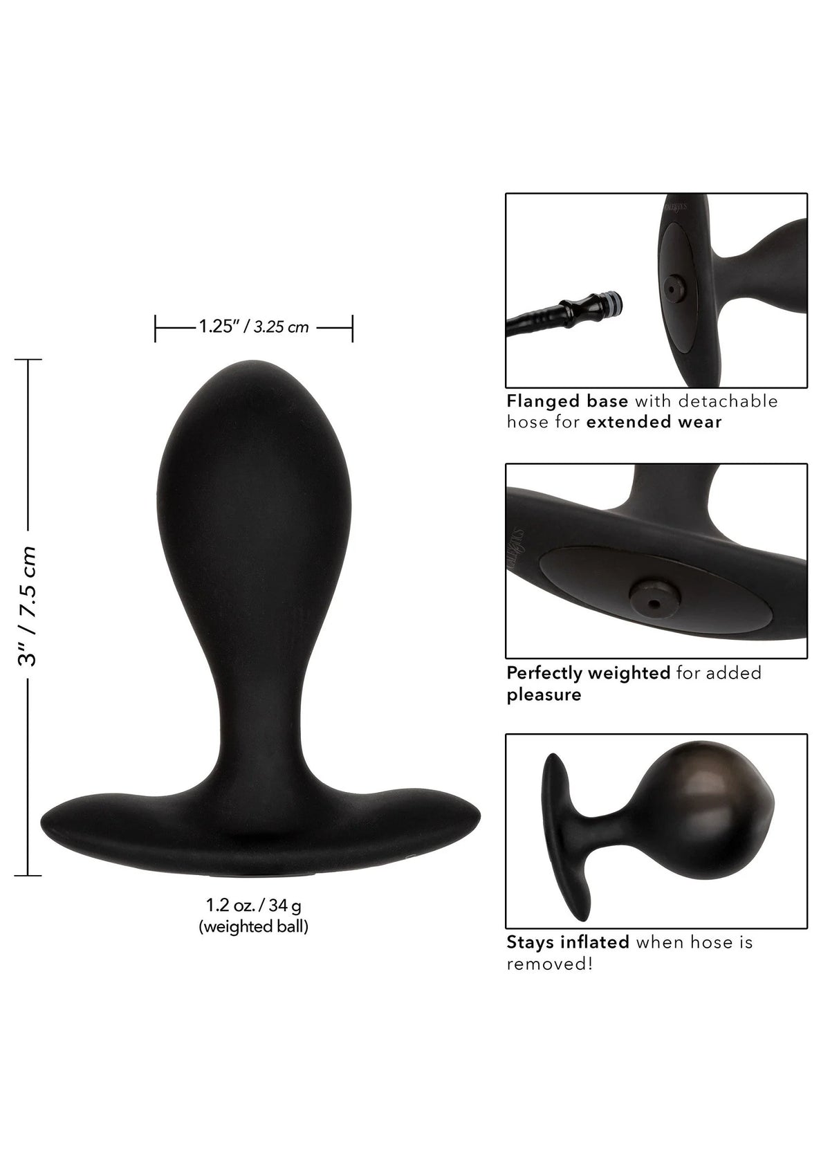 Bestel: Silicone Inflatable Plug by CalExotics Anal - bij Happytoys.nl, happytoys.be, Happytoys.ae: erotische sex webshop | liever Happy dan Easy βββββ