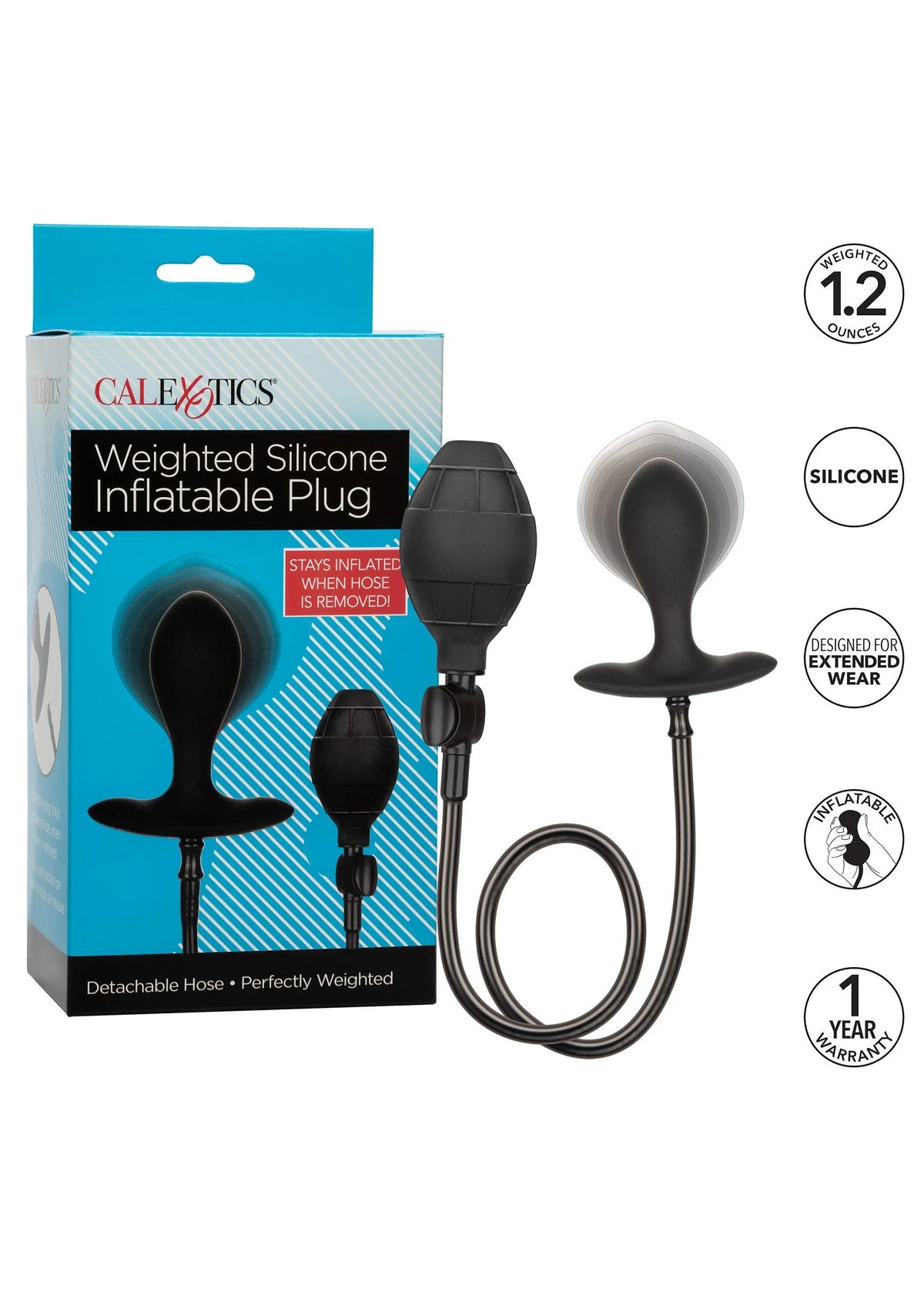 Bestel: Silicone Inflatable Plug by CalExotics Anal - bij Happytoys.nl, happytoys.be, Happytoys.ae: erotische sex webshop | liever Happy dan Easy βββββ