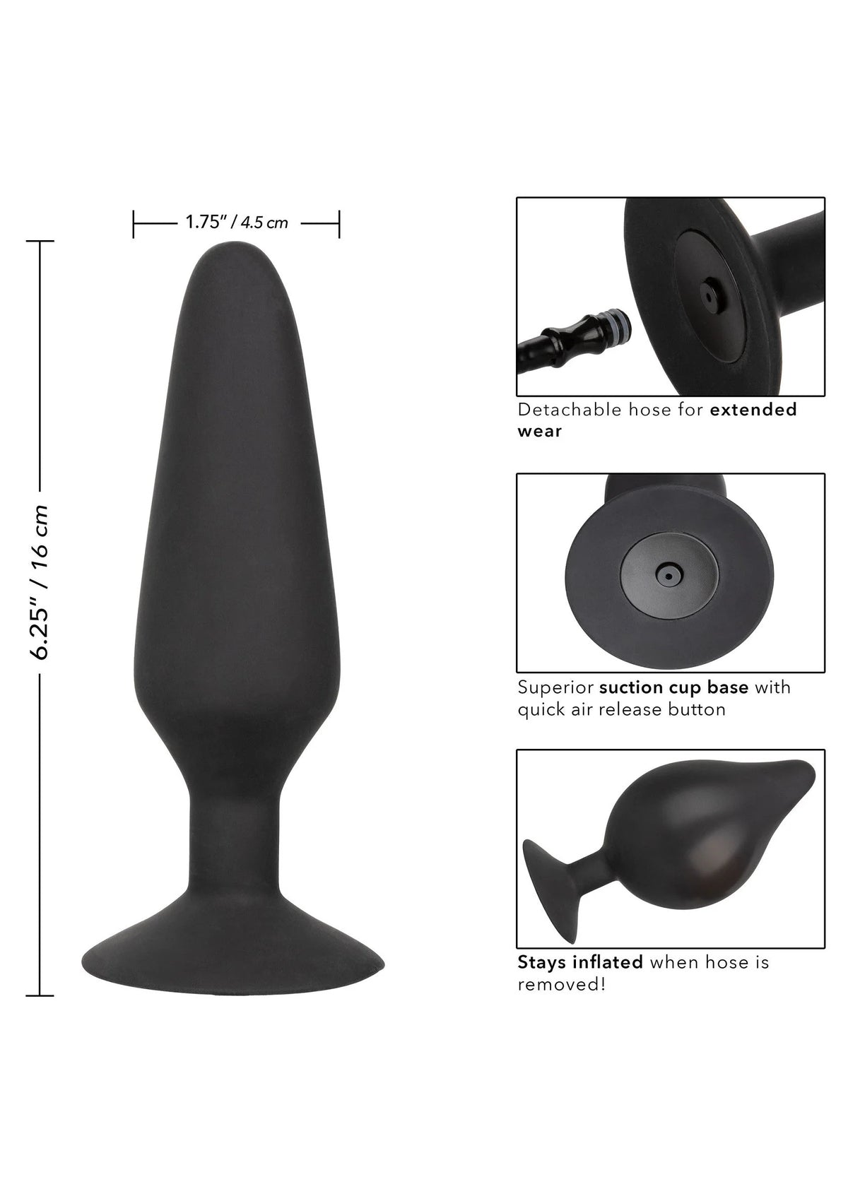 Bestel: XL Silicone Inflatable Plug - bij Happytoys.nl, happytoys.be, Happytoys.ae: erotische sex webshop | liever Happy dan Easy βββββ