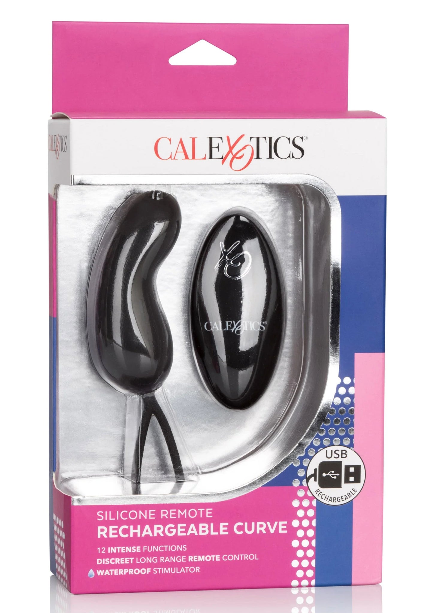 Beste vandaag nog: Silicone Remote Rechargeable Curve G - Spot vibrator by CalExotics - bij Happytoys