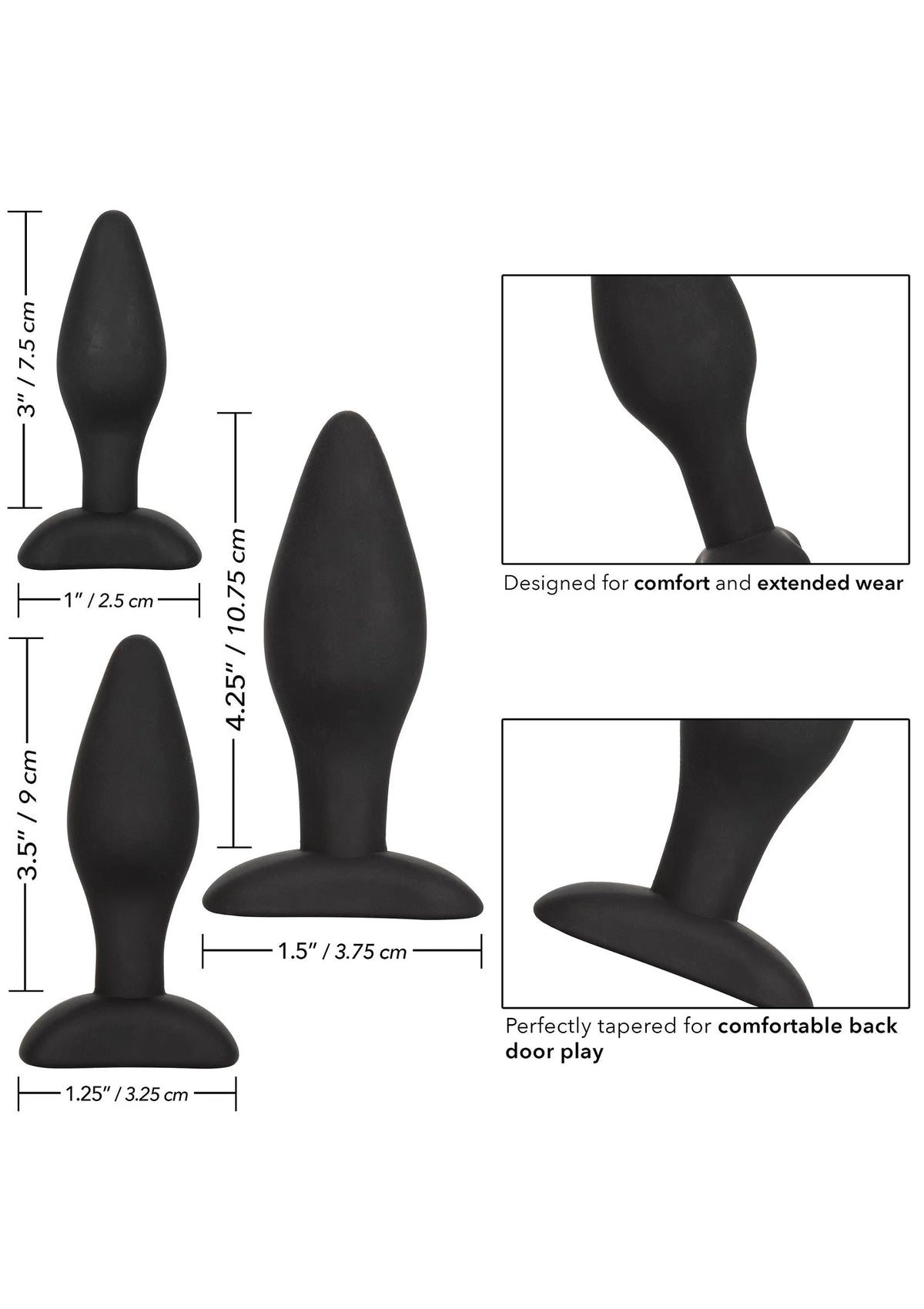 Bestel: Silicone Anal Exerciser Kit by CalExotics - bij Happytoys.nl, happytoys.be, Happytoys.ae: erotische sex webshop | liever Happy dan Easy βββββ