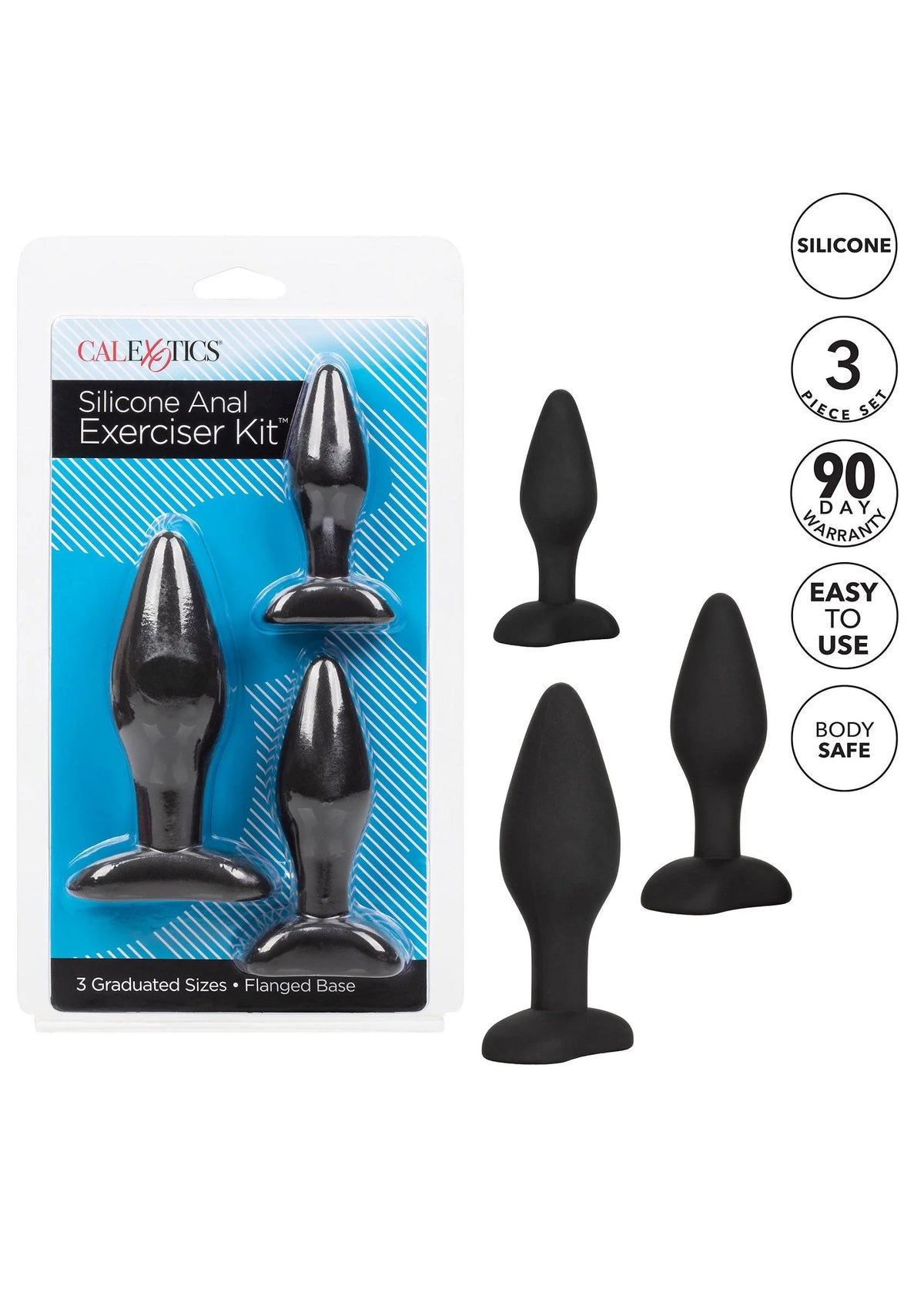 Bestel: Silicone Anal Exerciser Kit by CalExotics - bij Happytoys.nl, happytoys.be, Happytoys.ae: erotische sex webshop | liever Happy dan Easy βββββ