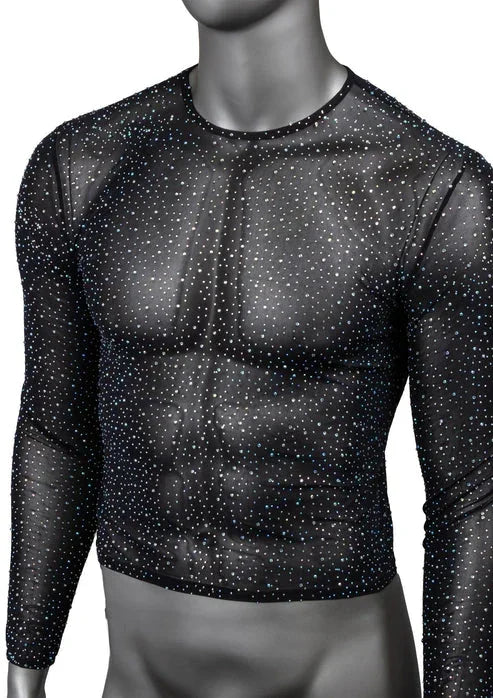 Bestel: Radiance Long Sleeve Shirt by CalExotics - bij Happytoys.nl, happytoys.be, Happytoys.ae: erotische sex webshop | liever Happy dan Easy ⭐⭐⭐⭐⭐ - Default Title - 12275 - BLACK - O/S