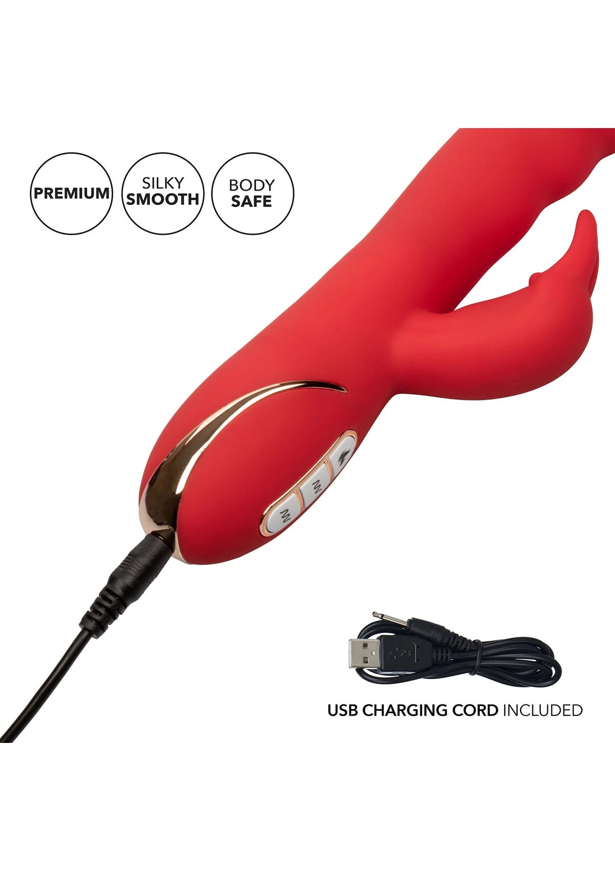 Bestel: Jack Rabbit Signature Heated Silicone Ultra - Soft Rabbit by CalExotics - bij Happytoys.nl, happytoys.be, Happytoys.ae: erotische sex webshop | liever Happy dan Easy βββββ