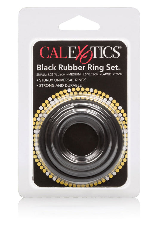 Rubber Ring 3 Piece Set by CalExotics Rings