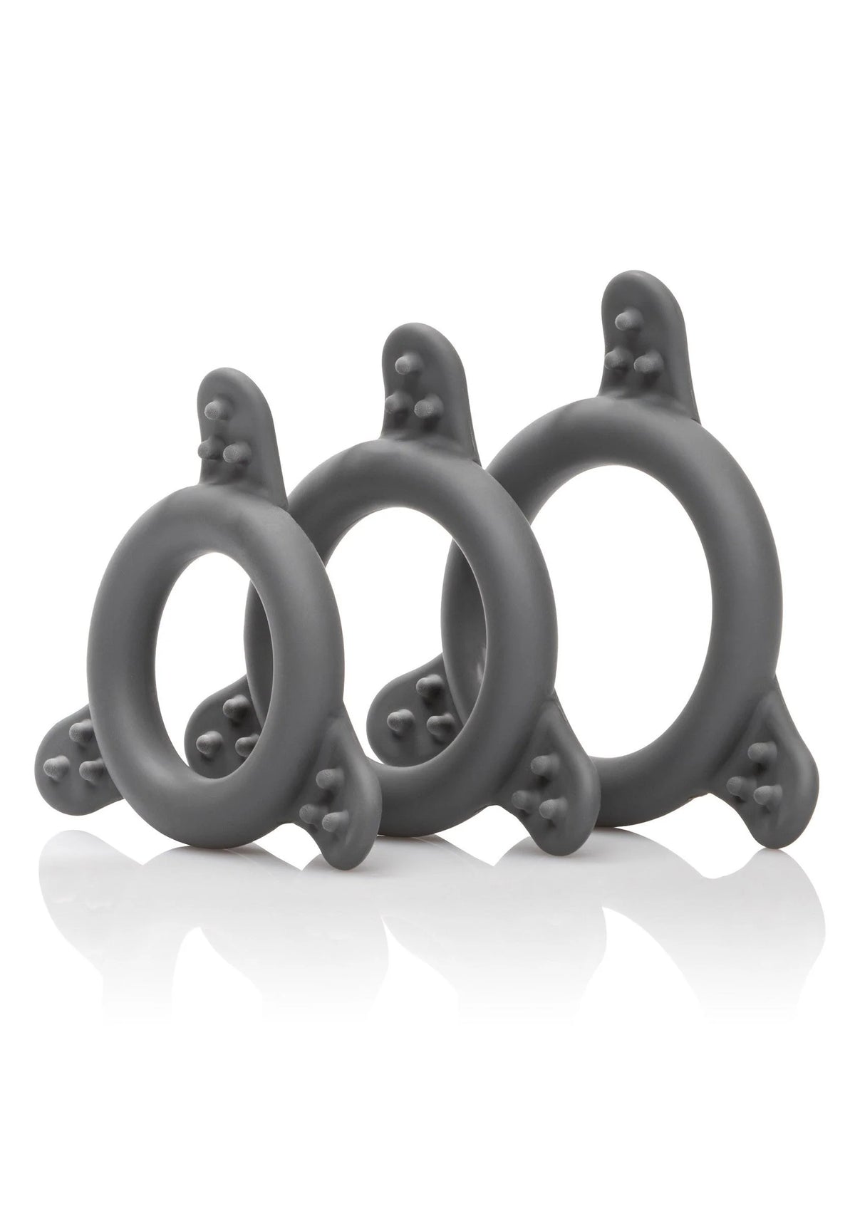 Bestel: CalExotics Pro Series Silicone Ring Set - bij Happytoys.nl, happytoys.be, Happytoys.ae: erotische sex webshop | liever Happy dan Easy âââââ - Default Title - 12737 - BLACK