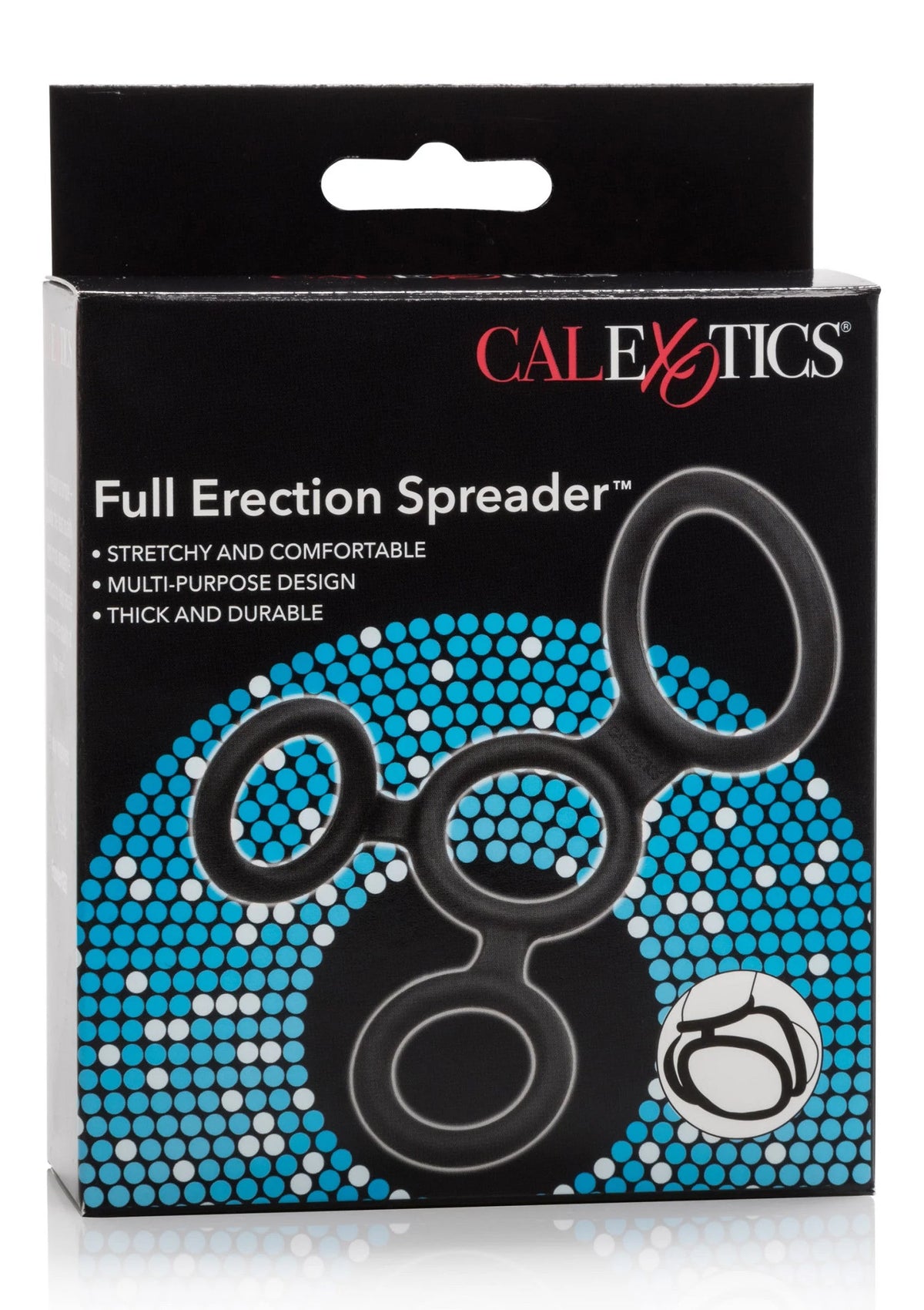 Doos CalExotics Full Erection Spreader met afbeelding van drie ringen