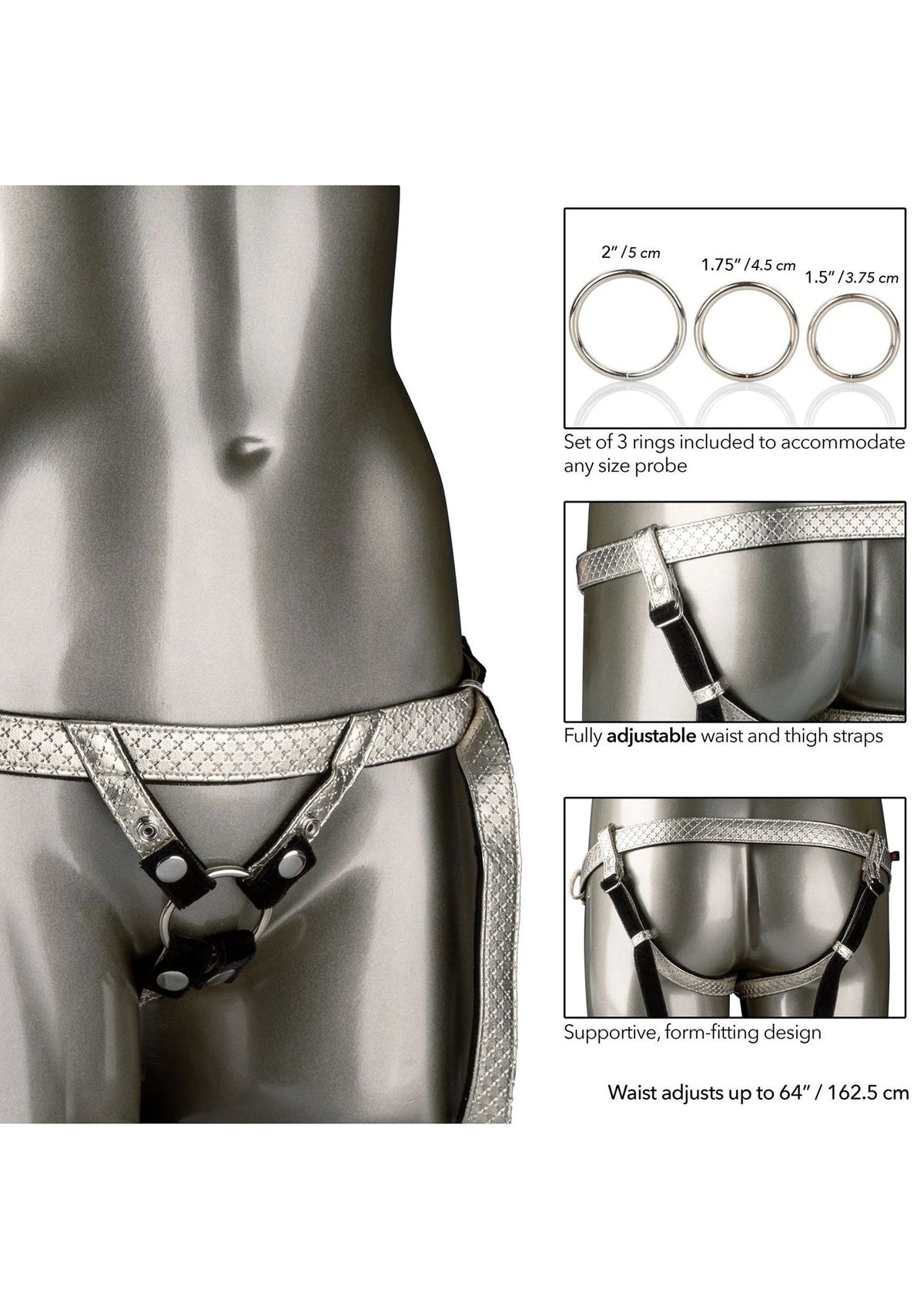 Bestel: The Regal Duchess Strap on Harness by CalExotics Her Royal Harness - bij Happytoys.nl, happytoys.be, Happytoys.ae: erotische sex webshop | liever Happy dan Easy ⭐⭐⭐⭐⭐