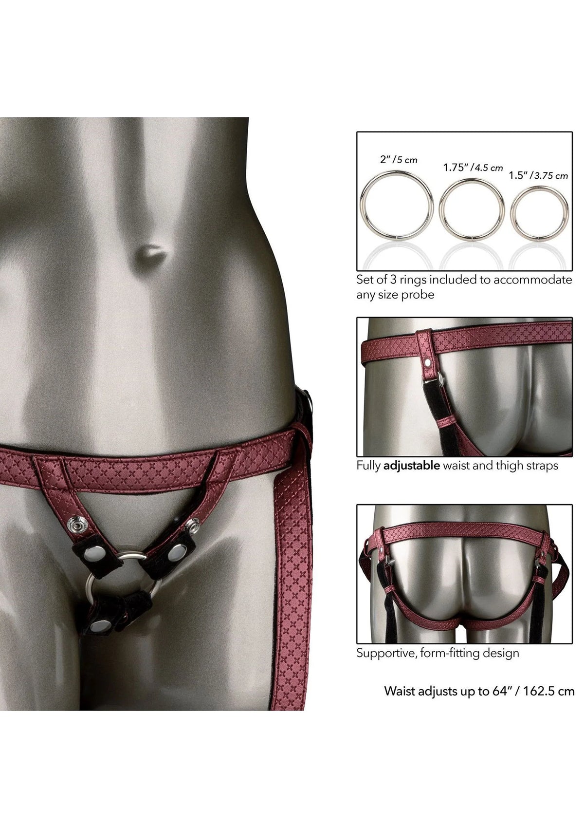Bestel: The Regal Duchess Strap on Harness by CalExotics Her Royal Harness - bij Happytoys.nl, happytoys.be, Happytoys.ae: erotische sex webshop | liever Happy dan Easy ⭐⭐⭐⭐⭐