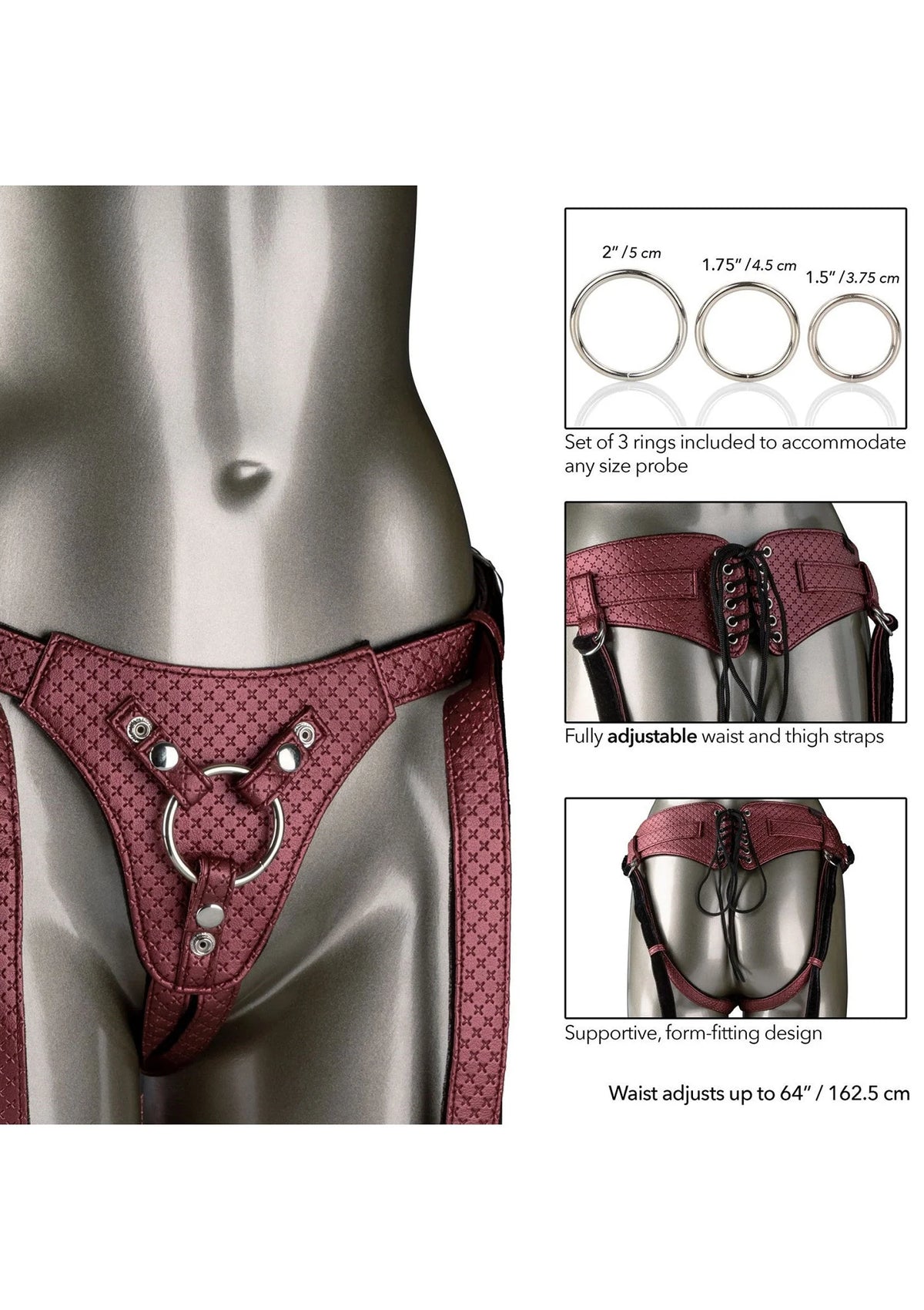 Bestel: The Regal Queen Strapon Harness by CalExotics Her Royal Harness - bij Happytoys.nl, happytoys.be, Happytoys.ae: erotische sex webshop | liever Happy dan Easy βββββ