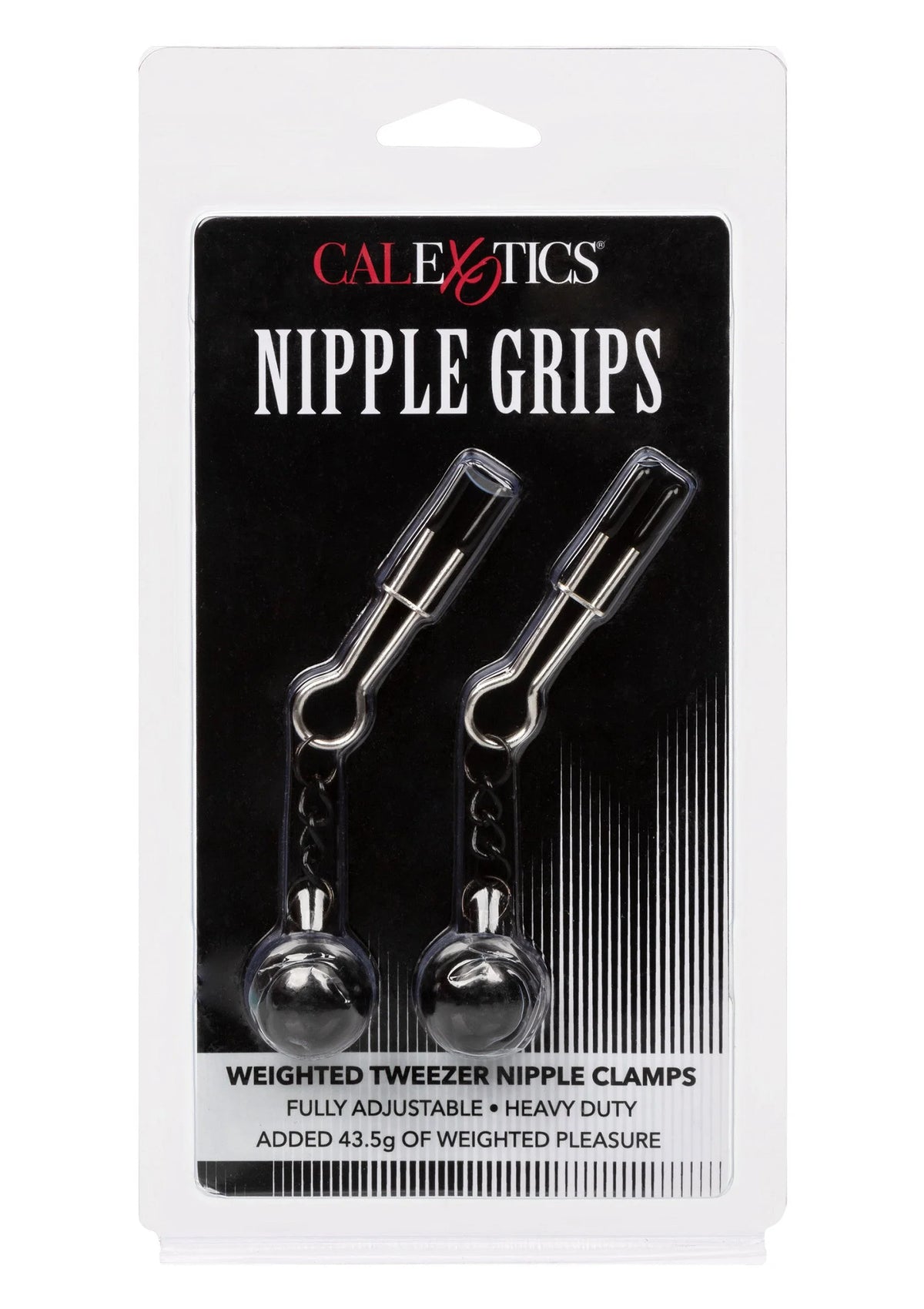 Bestel: Weighted Tweezer Nipple Clamps by CalExotics - bij Happytoys.nl, happytoys.be, Happytoys.ae: erotische sex webshop | liever Happy dan Easy ⭐⭐⭐⭐⭐