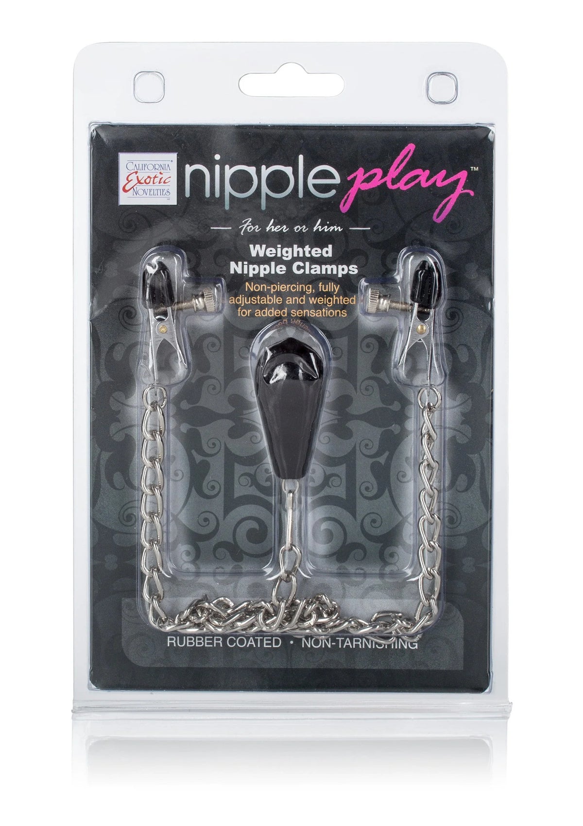 Bestel: Weighted Nipple Clamps by CalExotics - bij Happytoys.nl, happytoys.be, Happytoys.ae: erotische sex webshop | liever Happy dan Easy ⭐⭐⭐⭐⭐