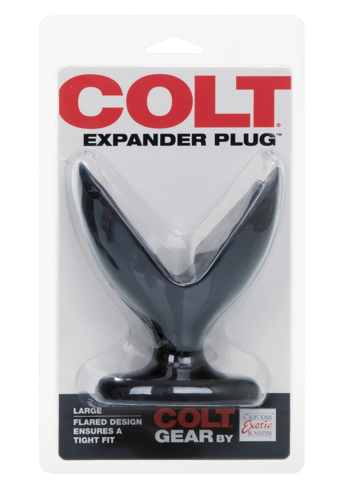 Blisterverpakking COLT Expander Plug large met COLT GEAR-tekst en CalExotics-logo