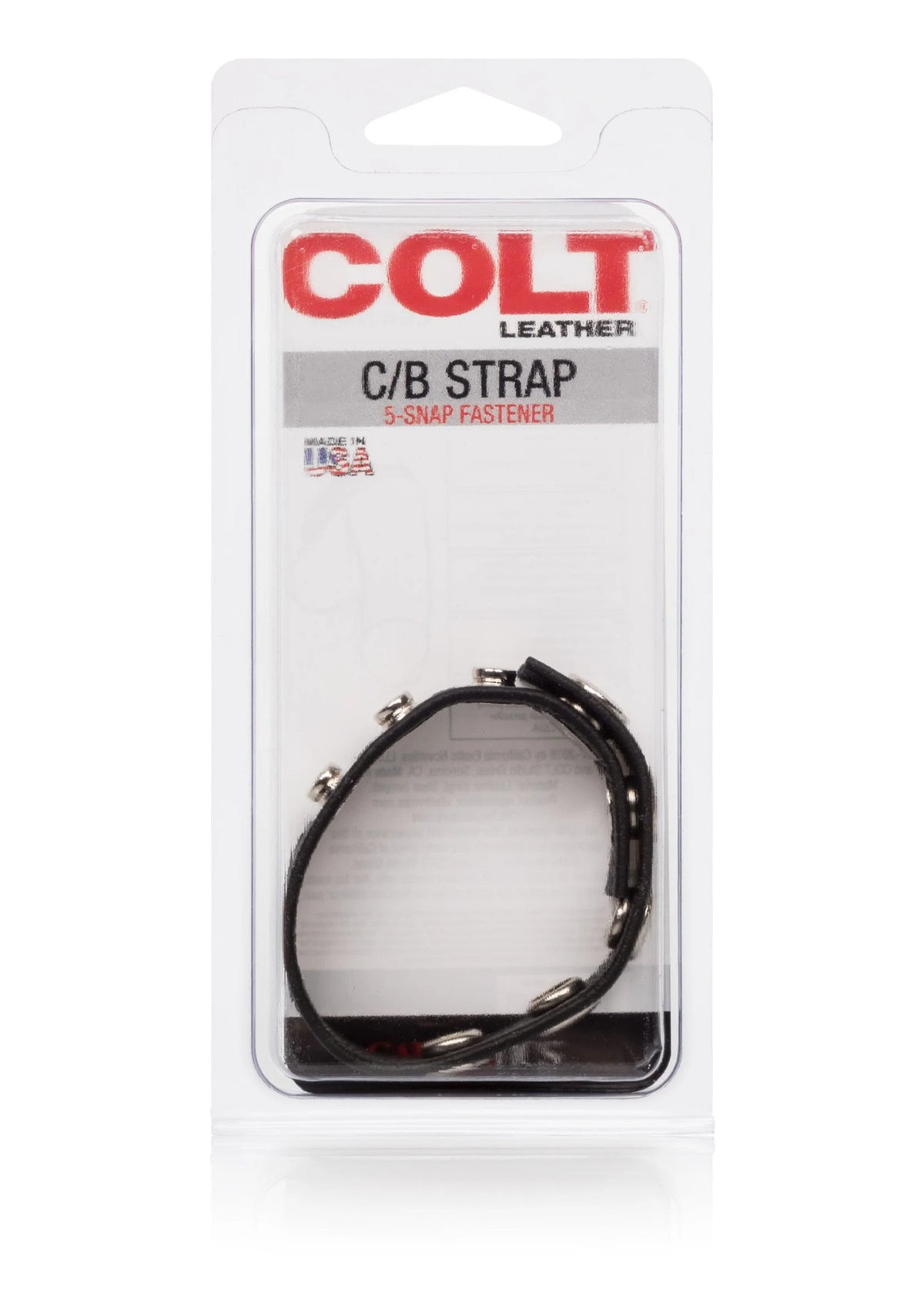 Bestel: COLT Leather C/B Strap 5 - Snap Fastener Cock / Ball ring by CalExotics - bij Happytoys: de erotische sex webshop | liever Happy dan Easy ⭐⭐⭐⭐⭐