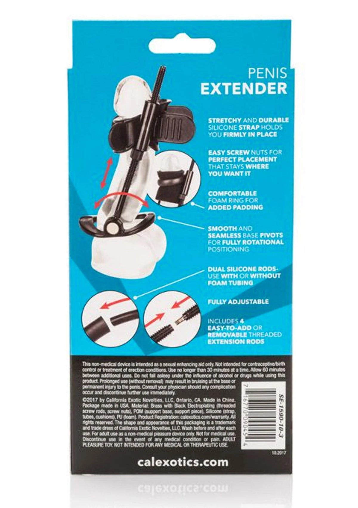 Bestel: Penis Extender by CalExotics - bij Happytoys.nl, happytoys.be, Happytoys.ae: erotische sex webshop | liever Happy dan Easy ⭐⭐⭐⭐⭐