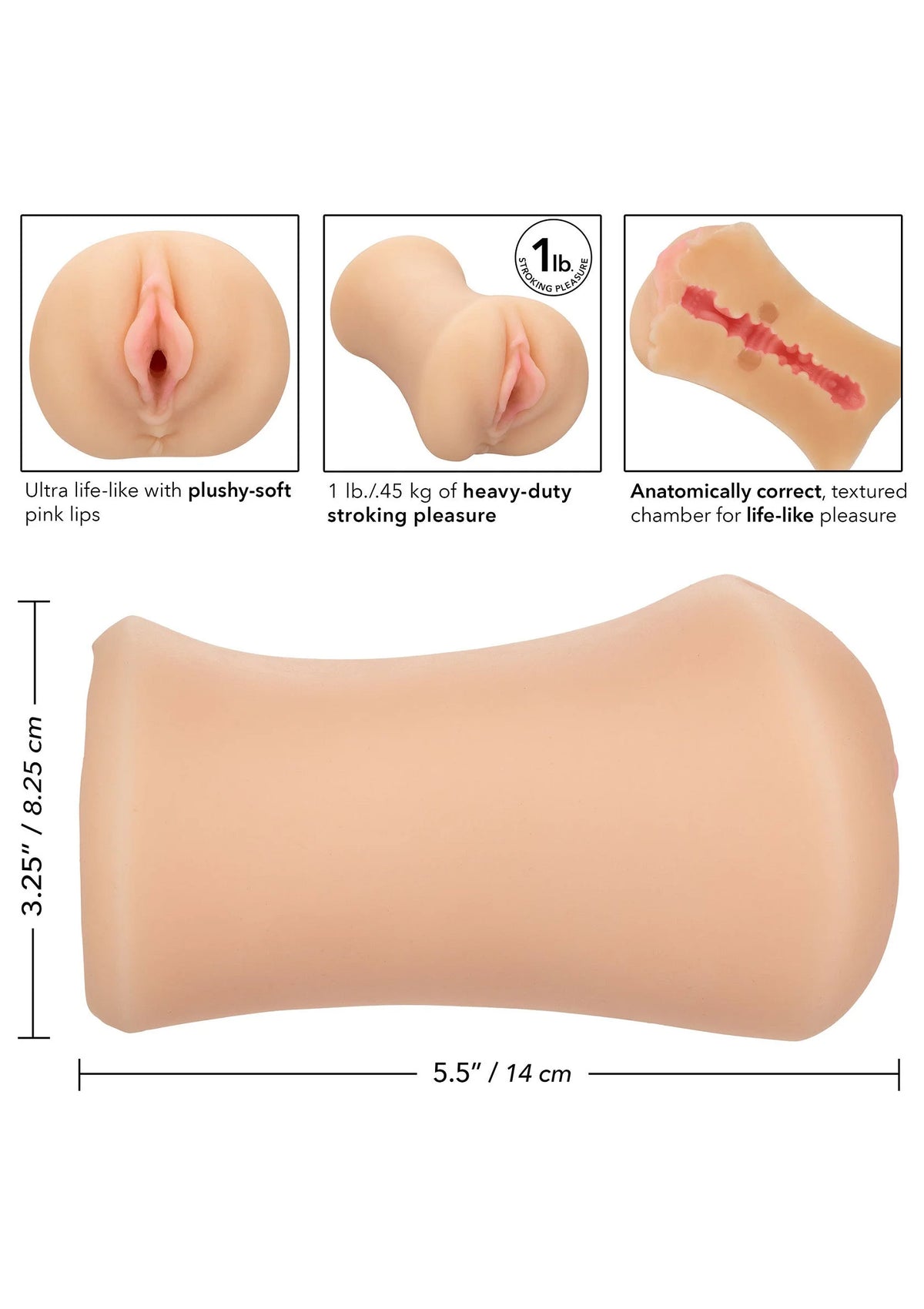 Bestel: Stroke It Tight Pussy Skin by CalExotics - bij Happytoys.nl, happytoys.be, Happytoys.ae: erotische sex webshop | liever Happy dan Easy ⭐⭐⭐⭐⭐