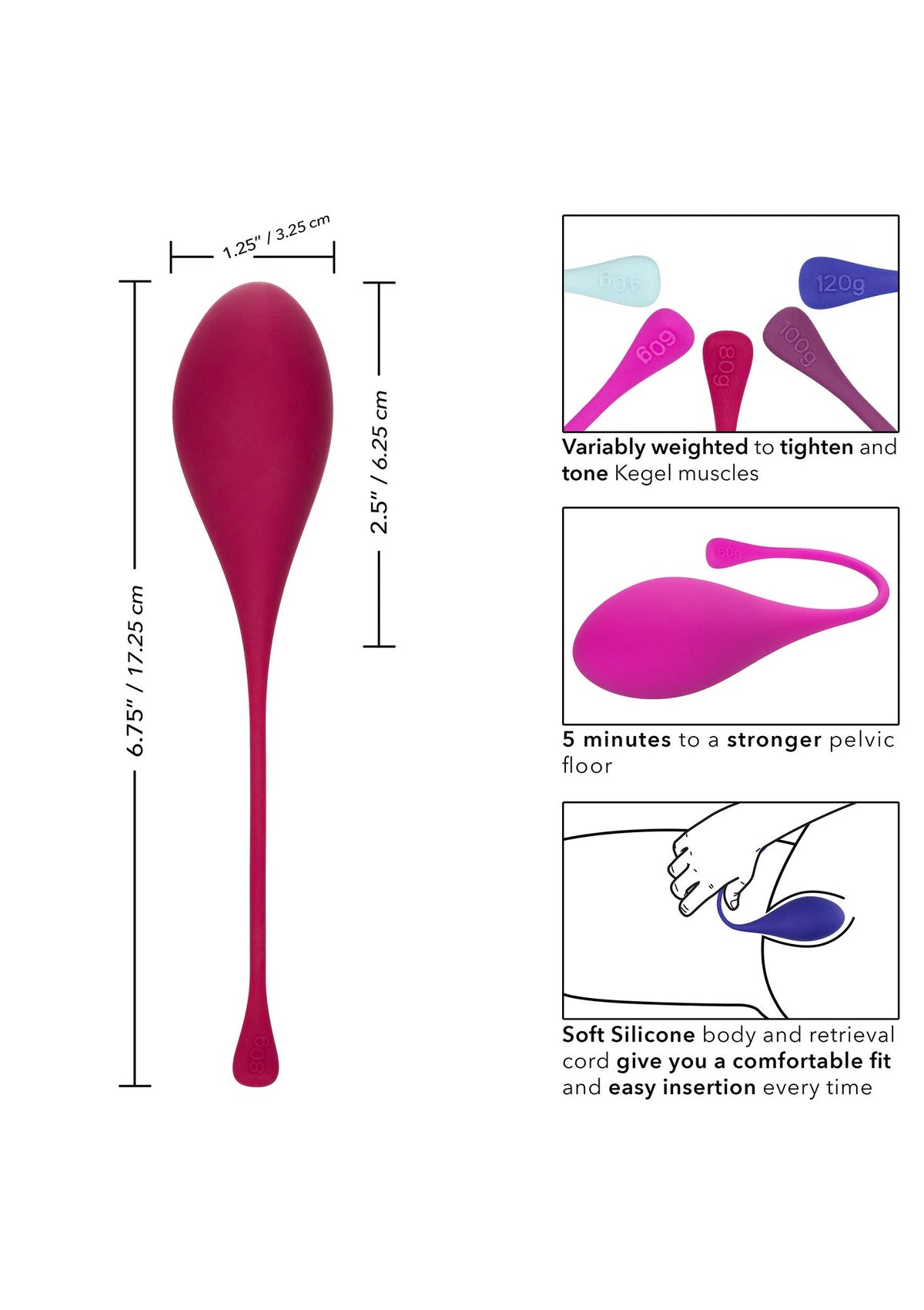Bestel: Kegel Training 5 - Piece Set bekkenbodem trainer by CalExotics - bij Happytoys.nl, happytoys.be, Happytoys.ae: erotische sex webshop | liever Happy dan Easy ⭐⭐⭐⭐⭐
