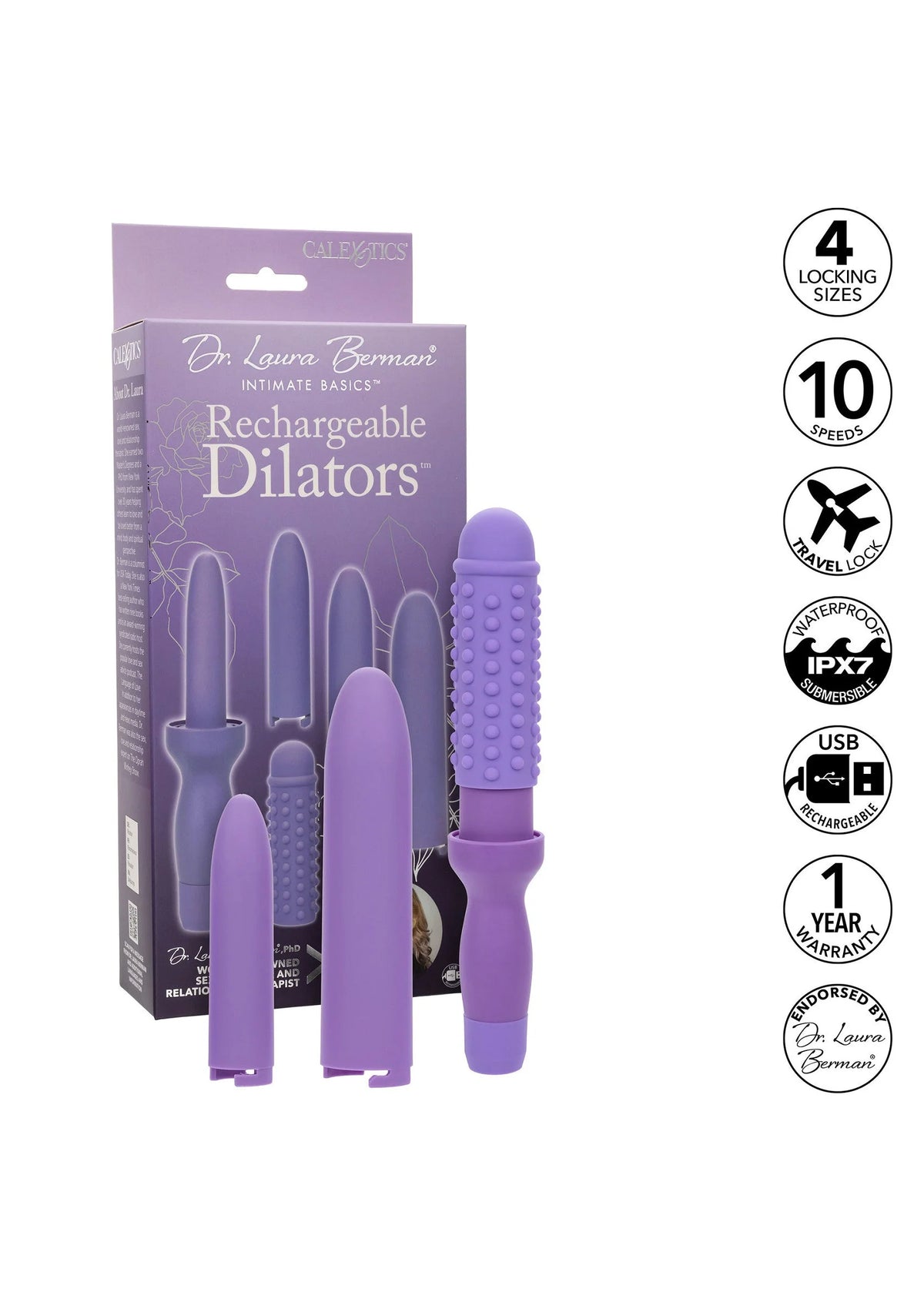 Bestel: Rechargeable Dilators Set by CalExotics - bij Happytoys.nl, happytoys.be, Happytoys.ae: erotische sex webshop | liever Happy dan Easy ⭐⭐⭐⭐⭐