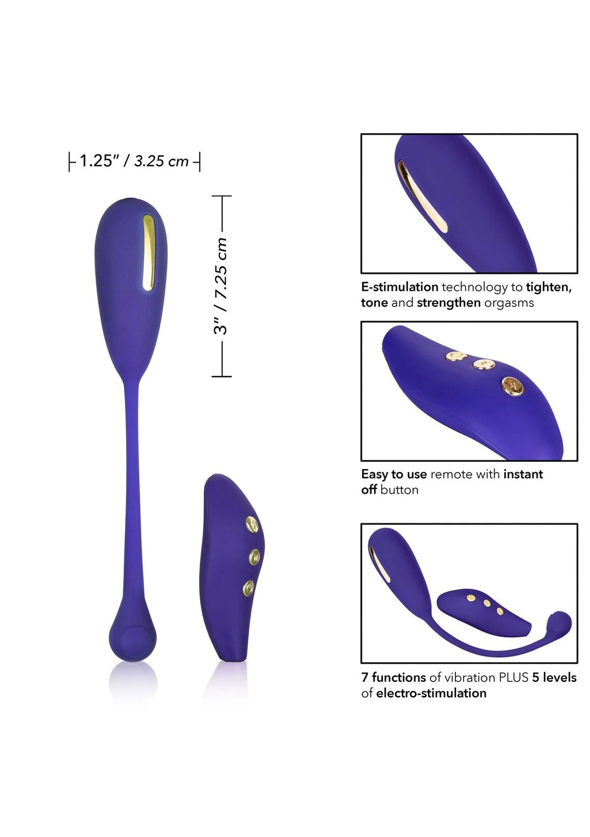 Bestel: Impulse Intimate E - Stimulator Remote Kegel Exerciser by CalExotics - bij Happytoys.nl, happytoys.be, Happytoys.ae: erotische sex webshop | liever Happy dan Easy ⭐⭐⭐⭐⭐