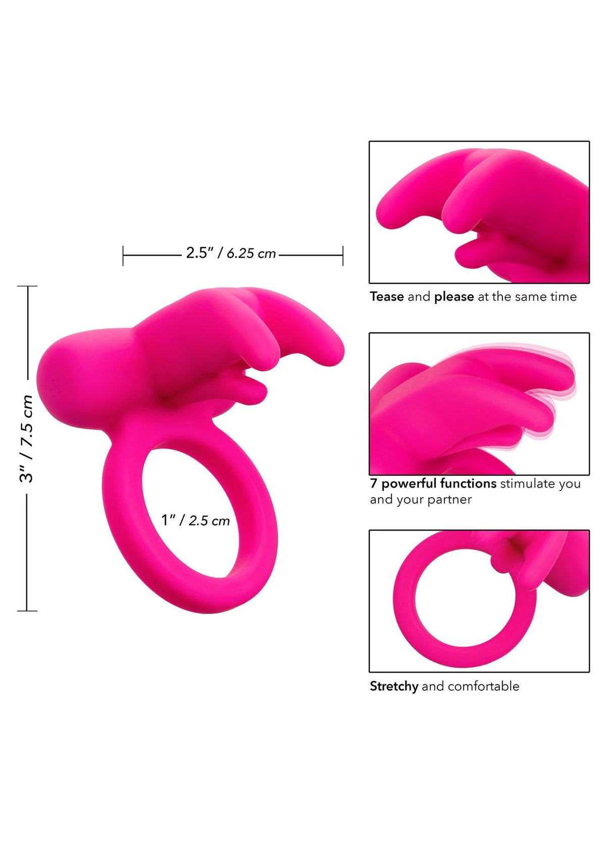 Bestel: Triple Clit Flicker Recharge - bij Happytoys.nl, happytoys.be, Happytoys.ae: erotische sex webshop | liever Happy dan Easy βββββ