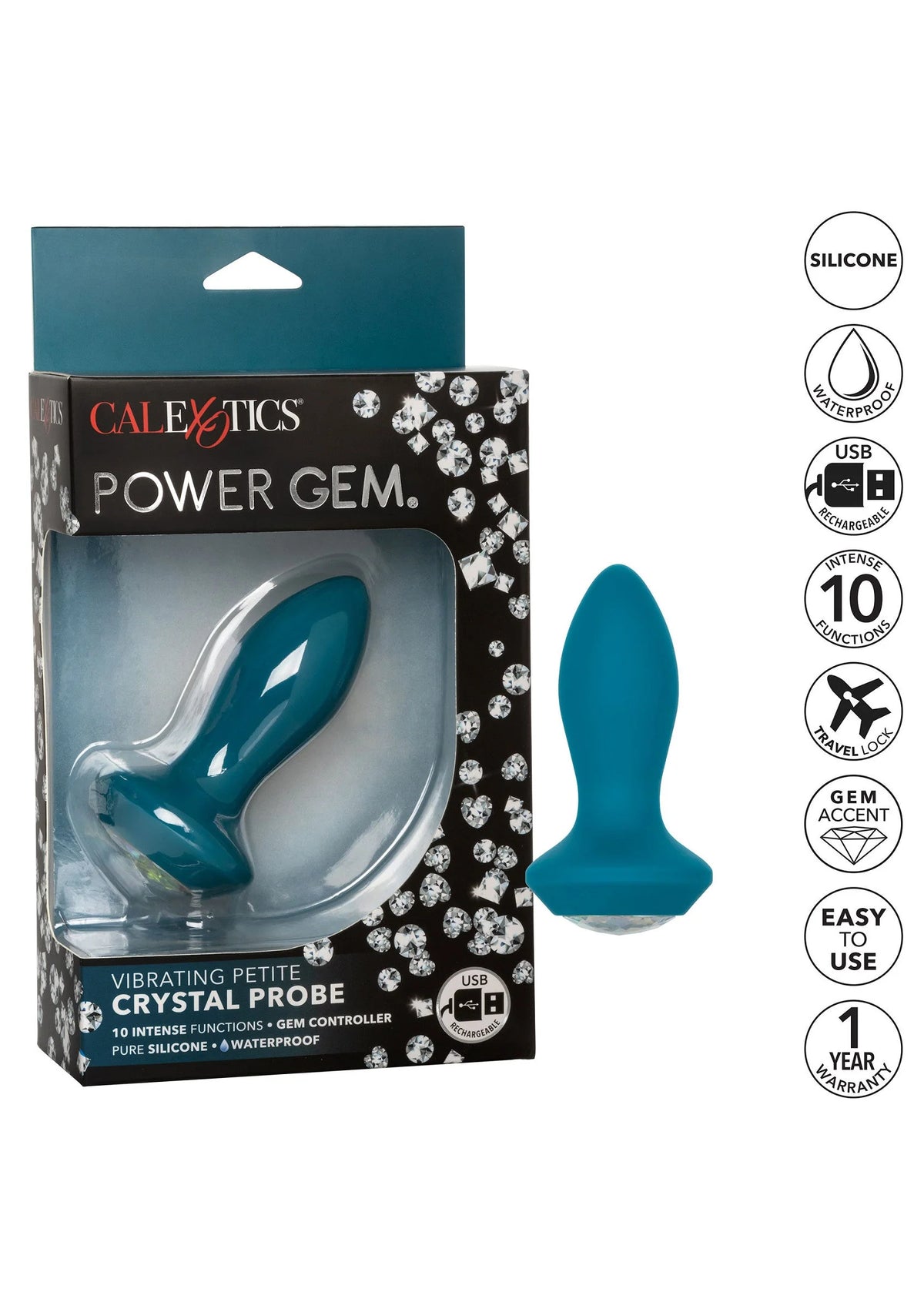 Bestel: Vibrating Petite Crystal Probe - bij Happytoys.nl, happytoys.be, Happytoys.ae: erotische sex webshop | liever Happy dan Easy βββββ