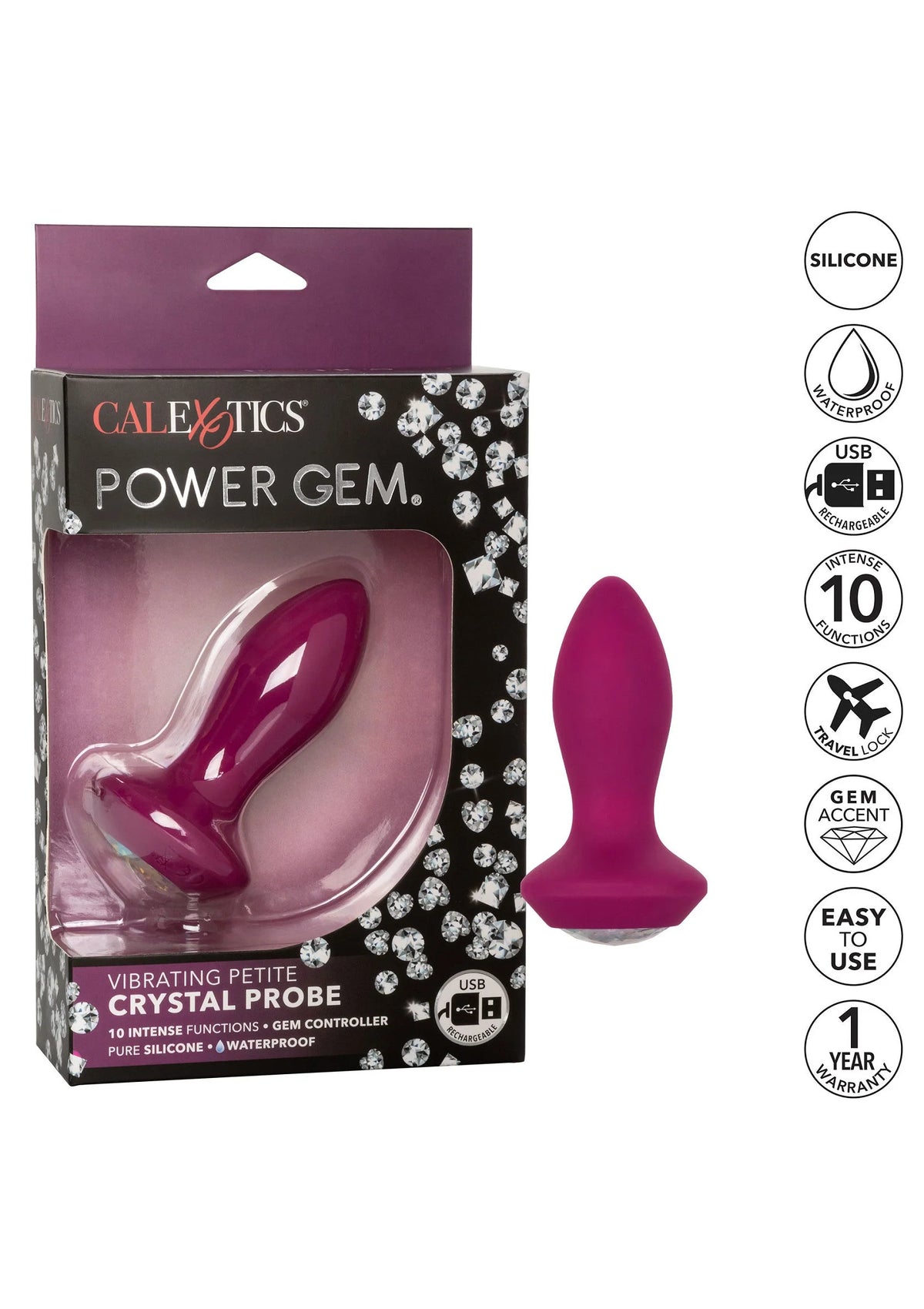 Bestel: Vibrating Petite Crystal Probe - bij Happytoys.nl, happytoys.be, Happytoys.ae: erotische sex webshop | liever Happy dan Easy βββββ