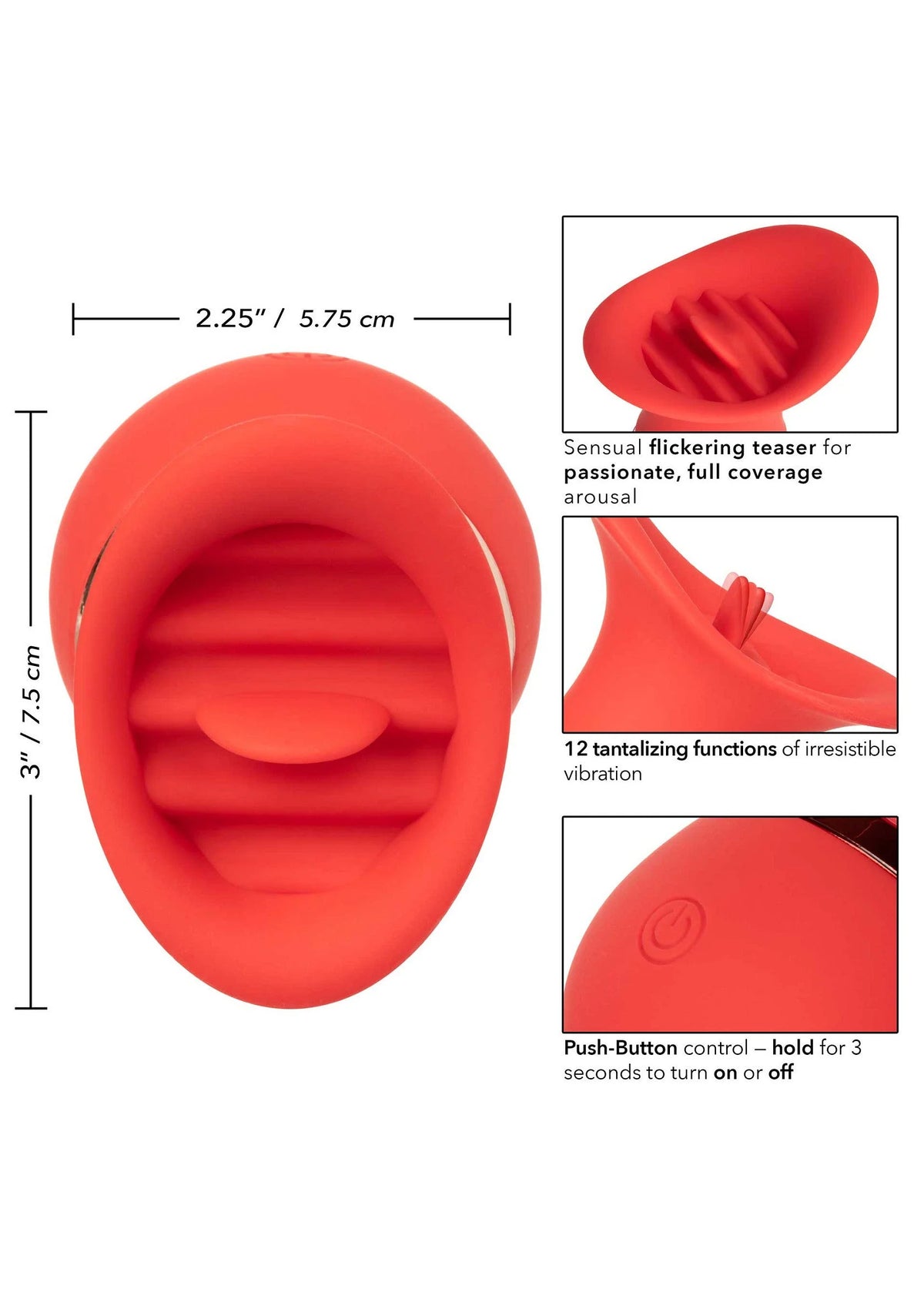 Bestel: French Kiss Charmer teaser vibrator by CalExotics - bij Happytoys.nl, happytoys.be, Happytoys.ae: erotische sex webshop | liever Happy dan Easy βββββ