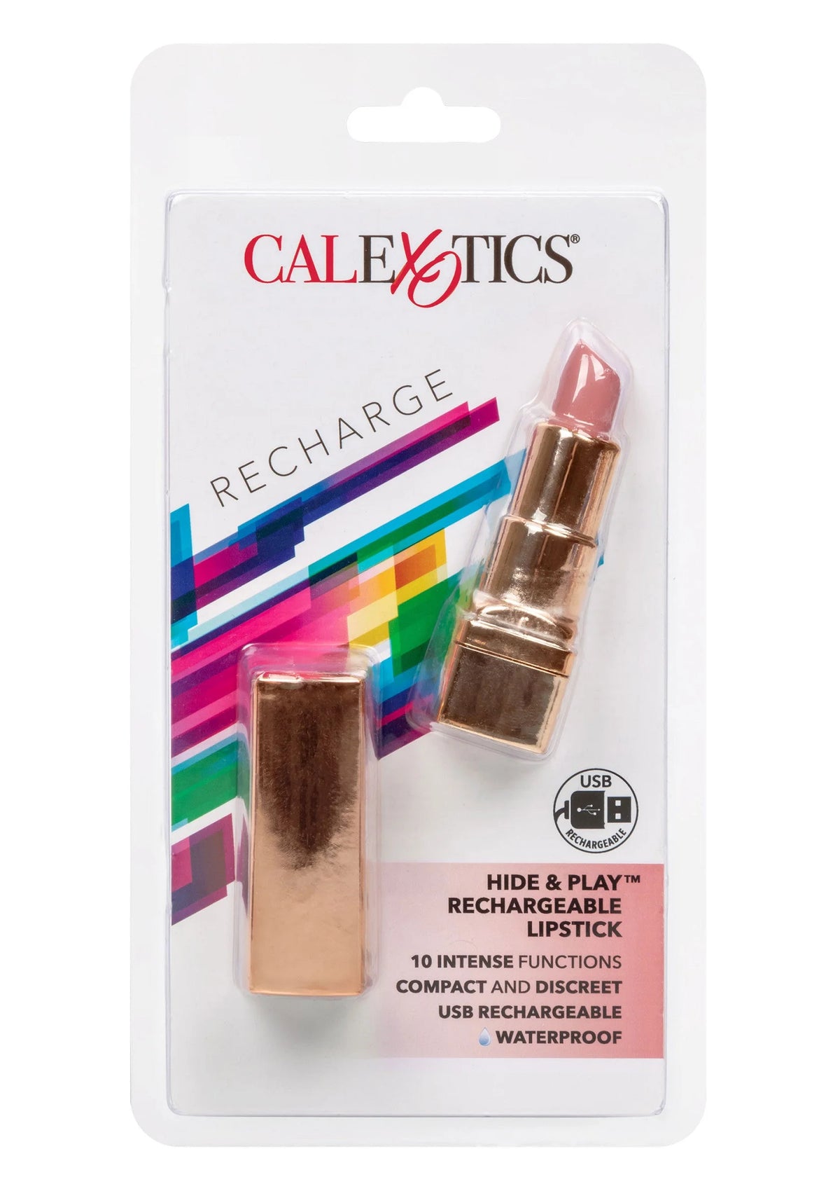 Bestel: Hide & Play Lipstick Rechargeable by CalExotics - bij Happytoys.nl, happytoys.be, Happytoys.ae: erotische sex webshop | liever Happy dan Easy ⭐⭐⭐⭐⭐