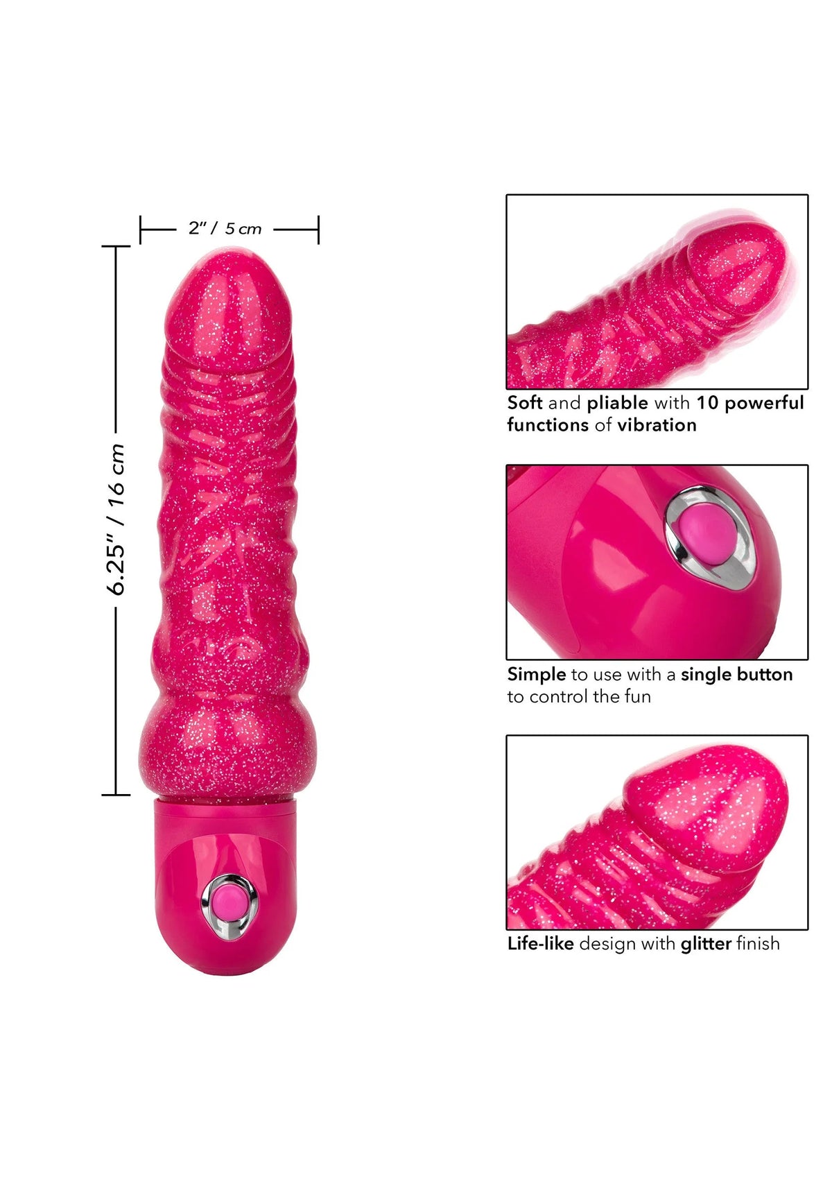 Bestel: Lady Boner Bendable Vibrator by CalExotics Naughty Bits - bij Happytoys.nl, happytoys.be, Happytoys.ae: erotische sex webshop | liever Happy dan Easy ⭐⭐⭐⭐⭐
