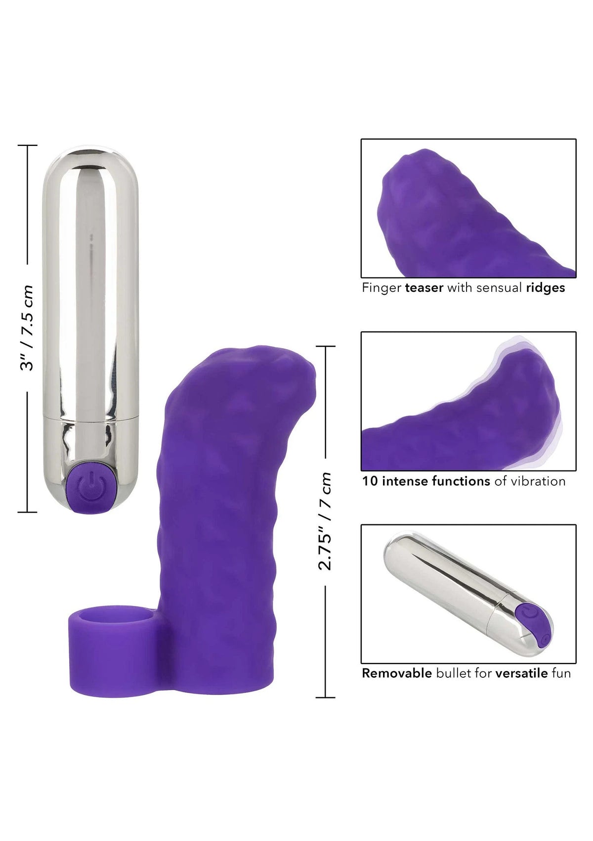Bestel: Rechargeable Finger Teaser by CalExotics Intimate Play - bij Happytoys.nl, happytoys.be, Happytoys.ae: erotische sex webshop | liever Happy dan Easy ⭐⭐⭐⭐⭐