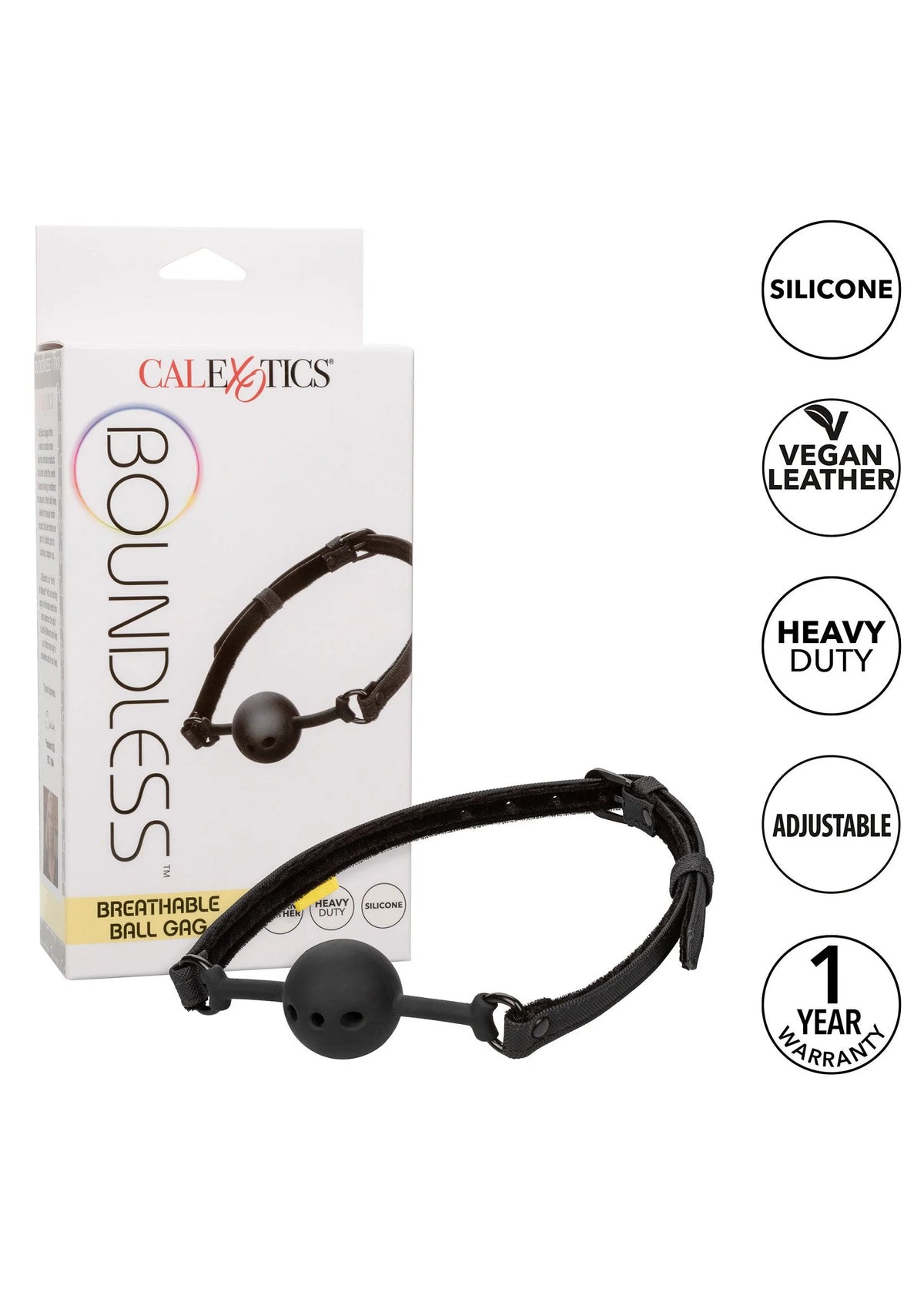 Bestel: Boundless Breathable Ball Gag CalExotics - bij Happytoys.nl, happytoys.be, Happytoys.ae: erotische sex webshop | liever Happy dan Easy ⭐⭐⭐⭐⭐