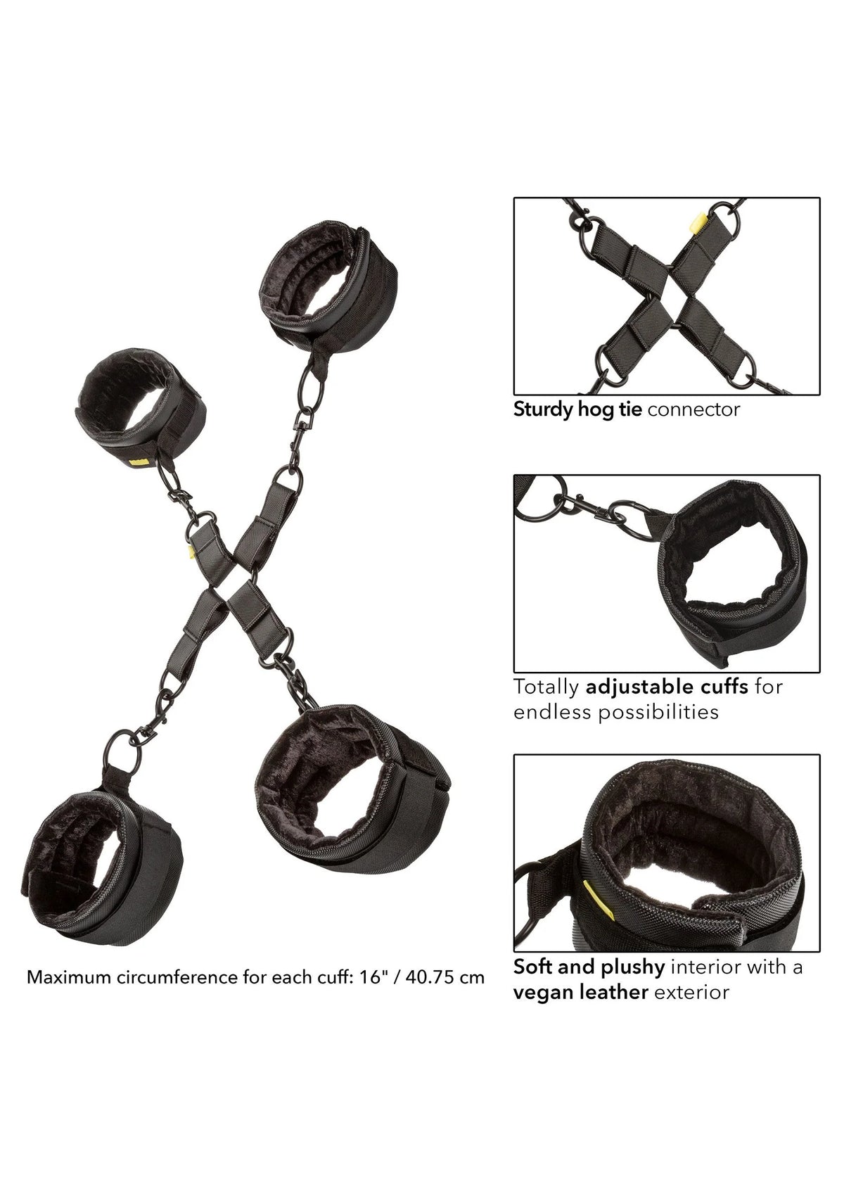 Bestel: Boundless Hog Tie by CalExotics - bij Happytoys.nl, happytoys.be, Happytoys.ae: erotische sex webshop | liever Happy dan Easy ⭐⭐⭐⭐⭐