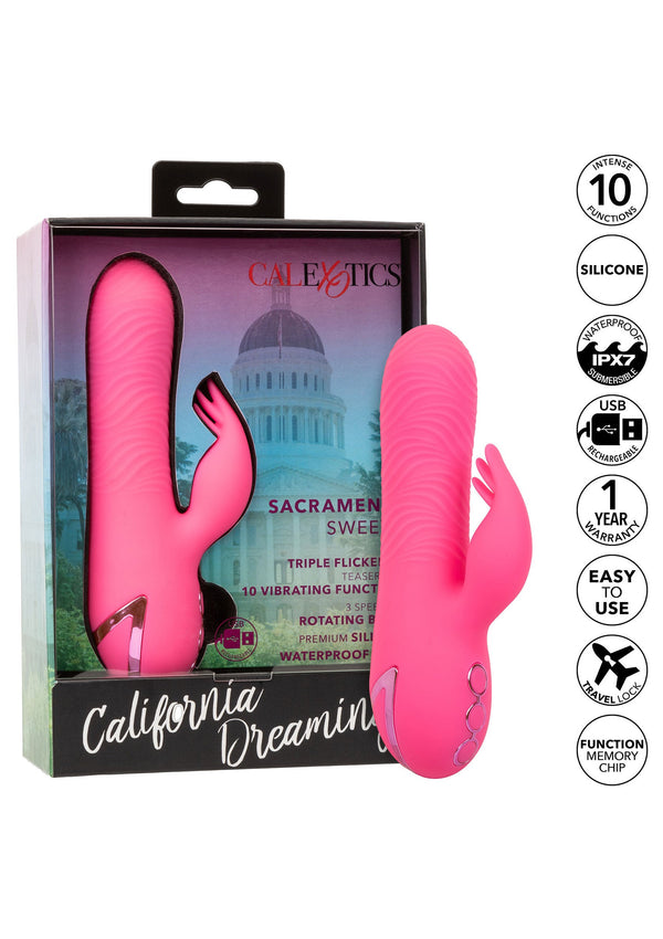 Bestel: Sacramento Sweety vibrator by CalExotics California Dreaming - bij Happytoys.nl, happytoys.be, Happytoys.ae: erotische sex webshop | liever Happy dan Easy ⭐⭐⭐⭐⭐