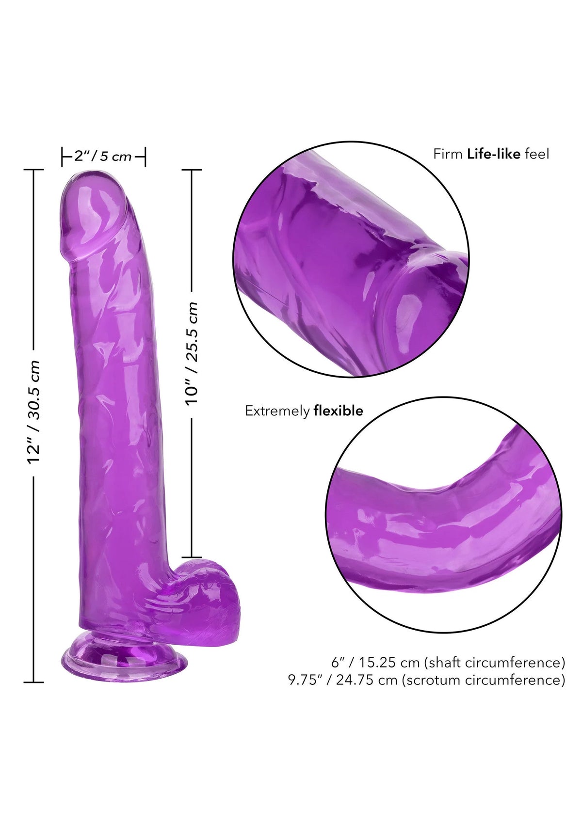 Bestel: Queen Size Dong 10 inch by CalExotics Size Queen - dildo bij Happytoys.nl, happytoys.be, Happytoys.ae: erotische sex webshop | liever Happy dan Easy ⭐⭐⭐⭐⭐